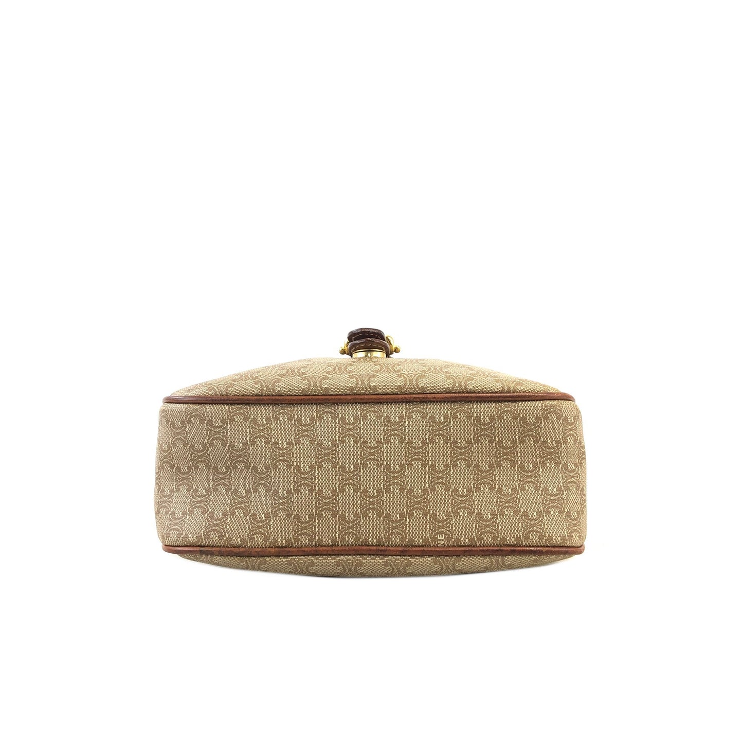 CELINE Macadam PVC Leather Shoulder bag Beige Vintage 7ujw66