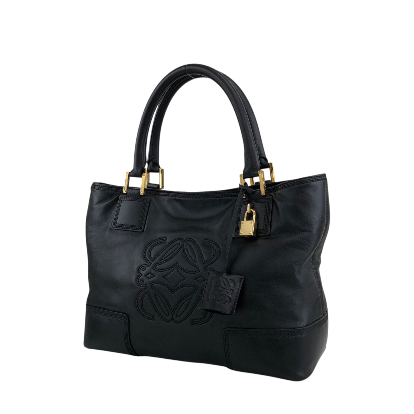 LOEWE Anagram Totebag Black Vintage ycheug