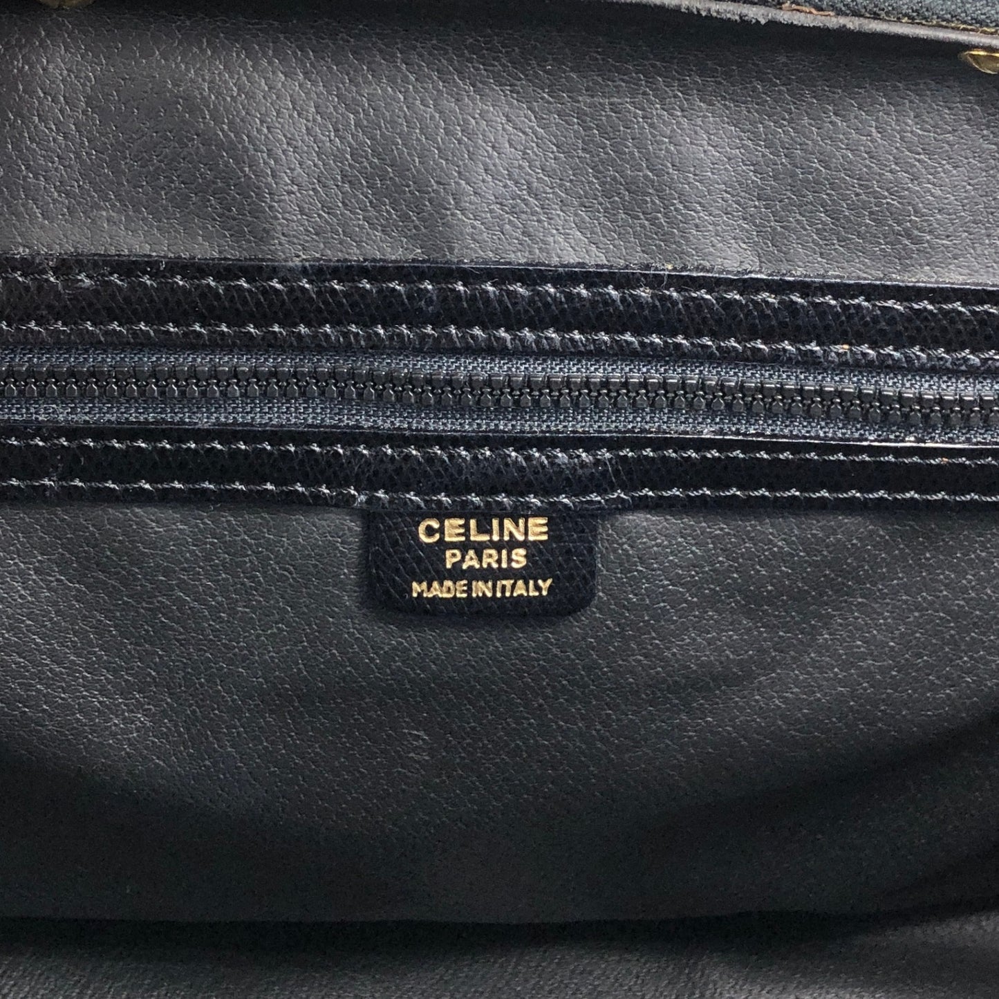 CELINE Two-way Small Boston bag Shoulder bag Black Vintage mh45yy
