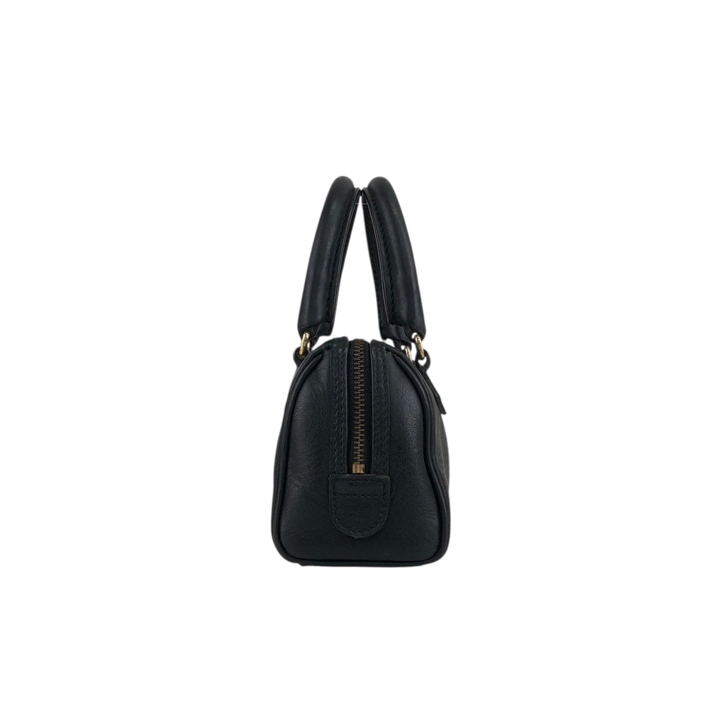 CELINE Two-way Handbag Shoulder bag Black Vintage 2j4avv