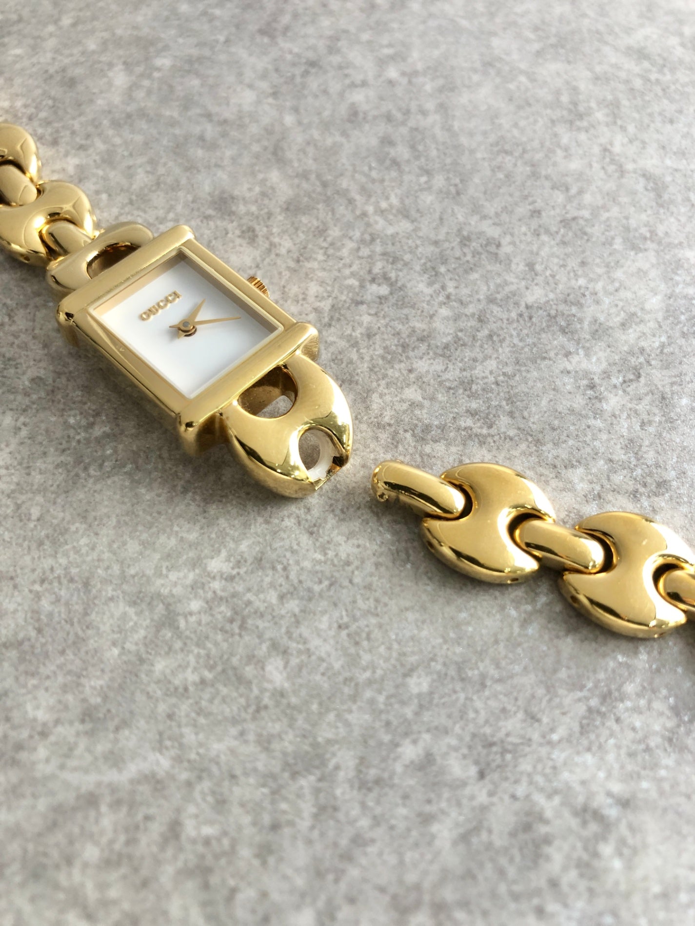 GUCCI Quartz Watch Gold 1800L Vintage wu52cy