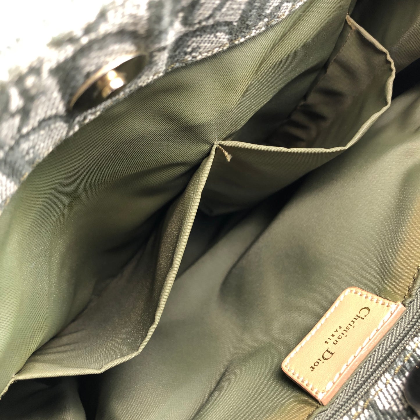 Christian Dior Trotter Handbag Green Vintage vcheai