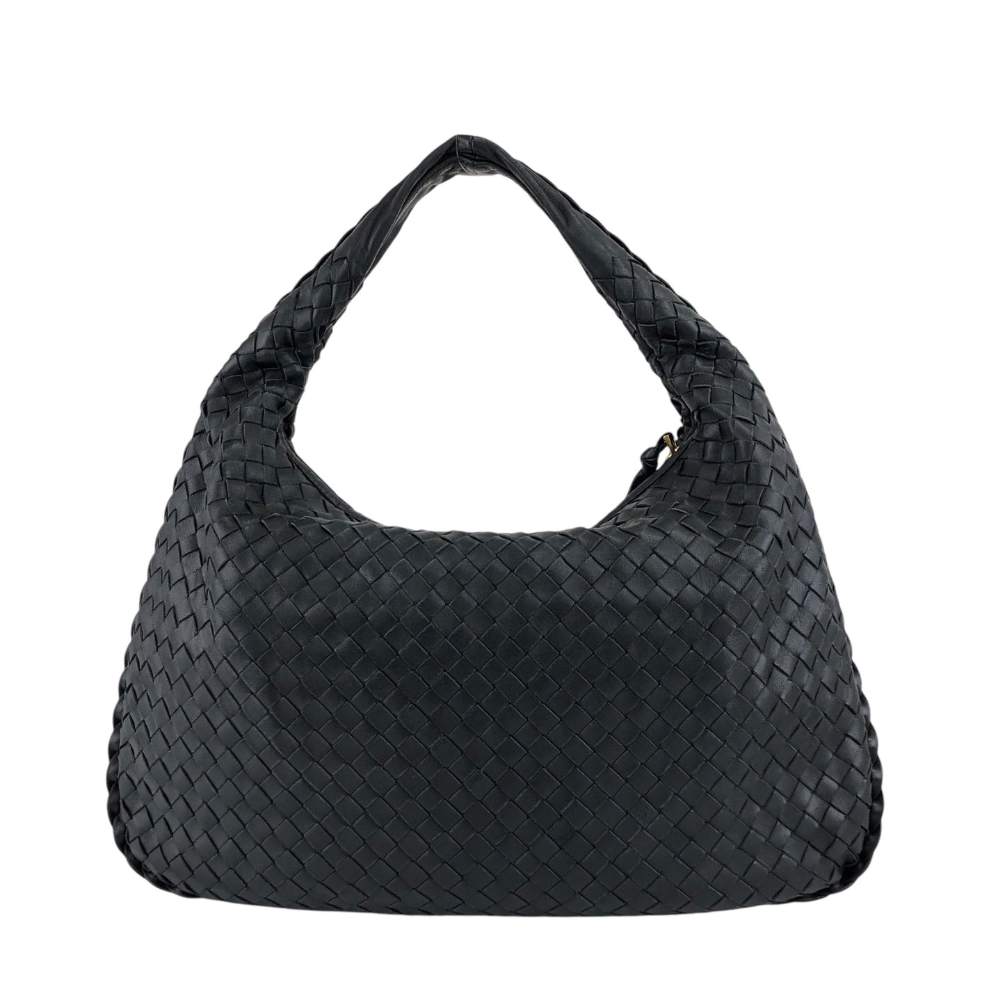Bottega Veneta Intrecciato Shoulder bag Hobobag Black Vintage 8utm5a