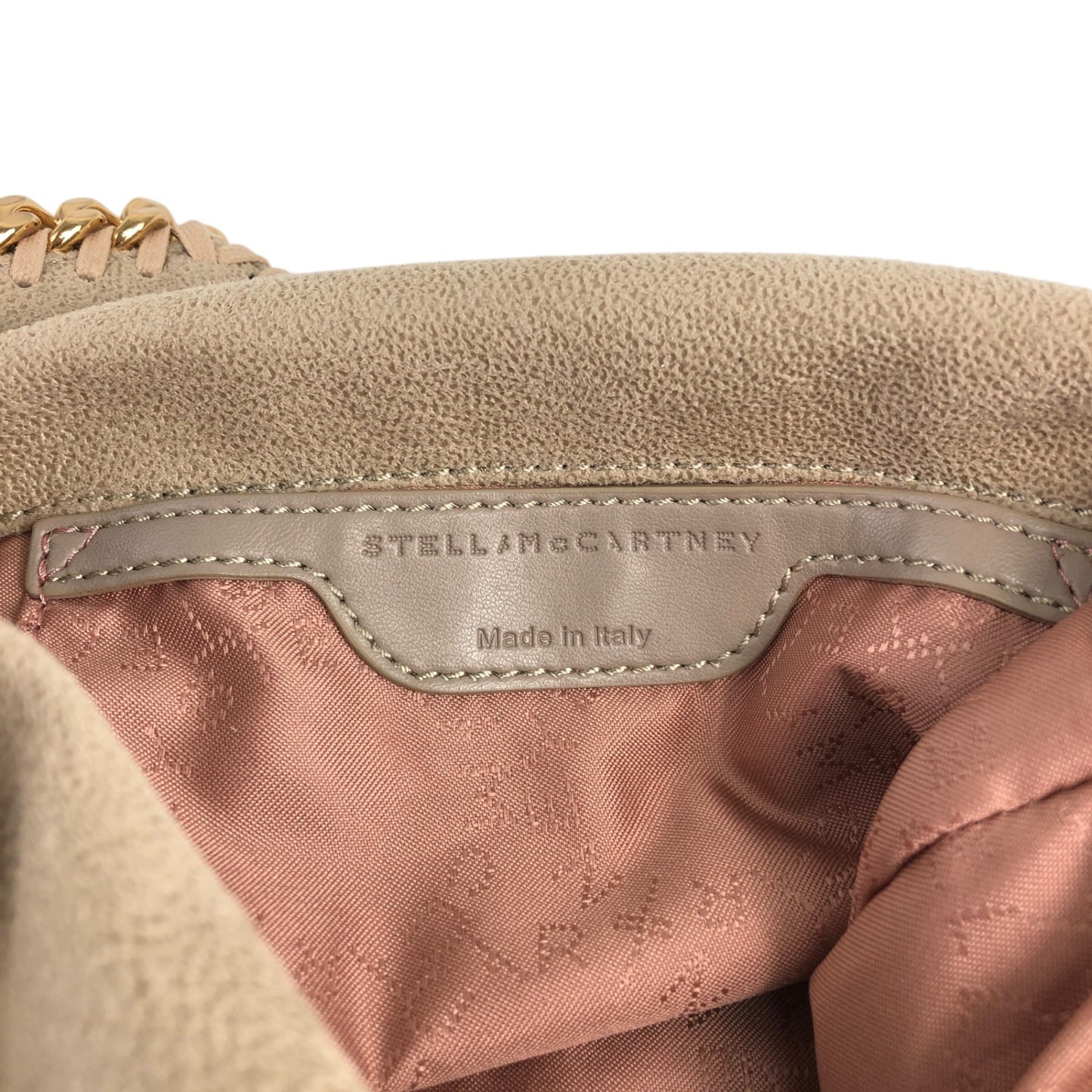 Stella McCartney Two-way Chain Handbag Shoulder bag Beige Vintage a347ka
