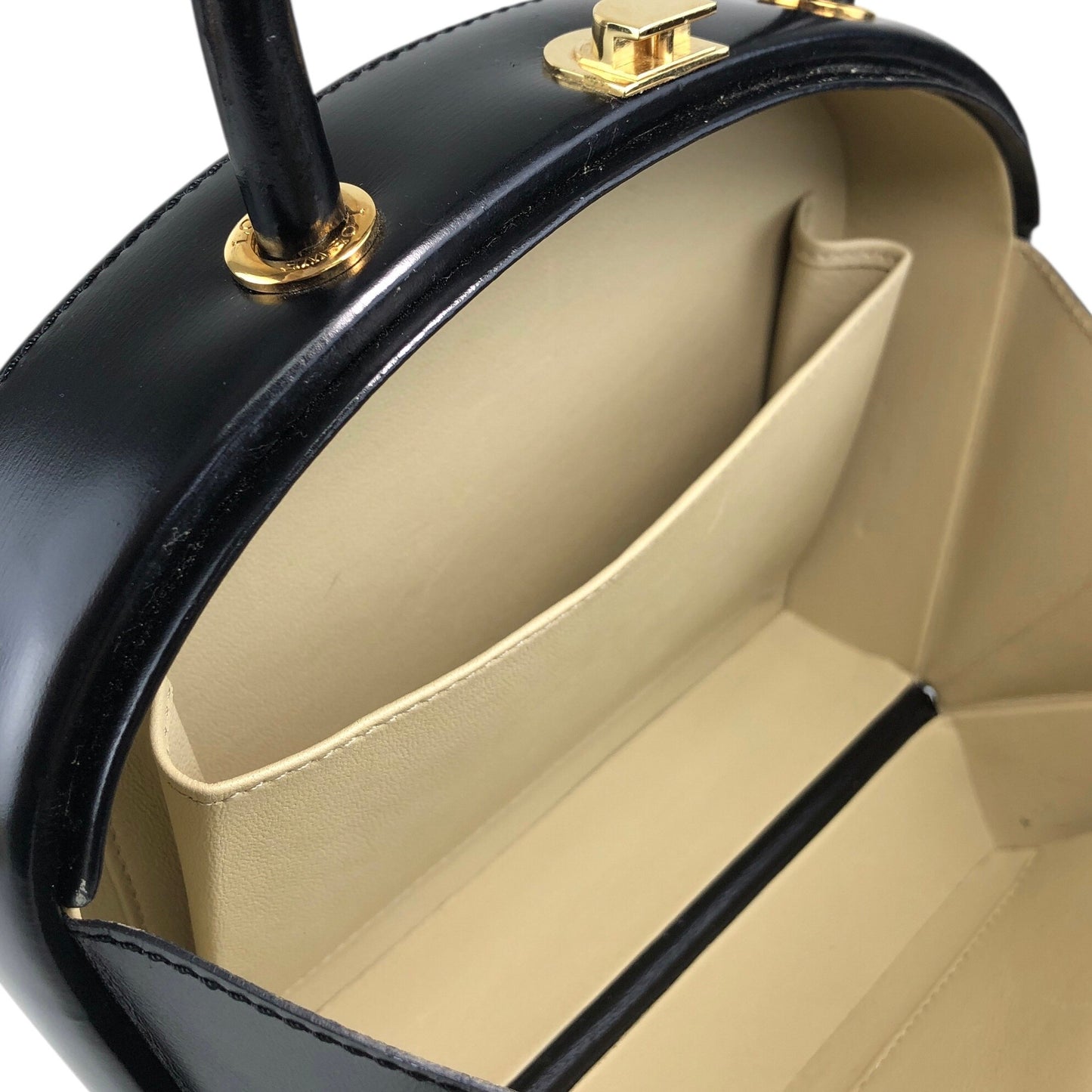 LOEWE Anagram Top Handle Handbag Vanity bag Black Vintage nxkdzt