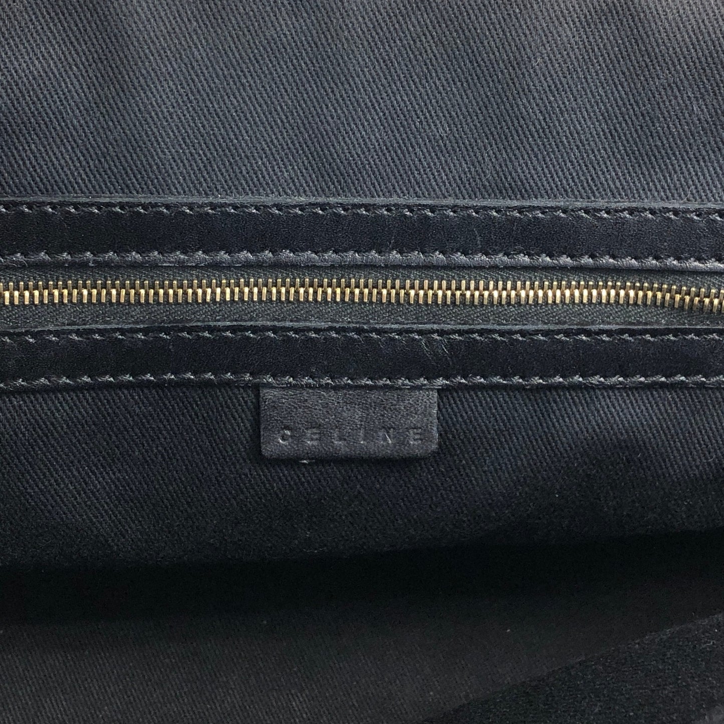 CELINE Macadam Two-way Handbag Shoulder bag Black Vintage zmn3dz