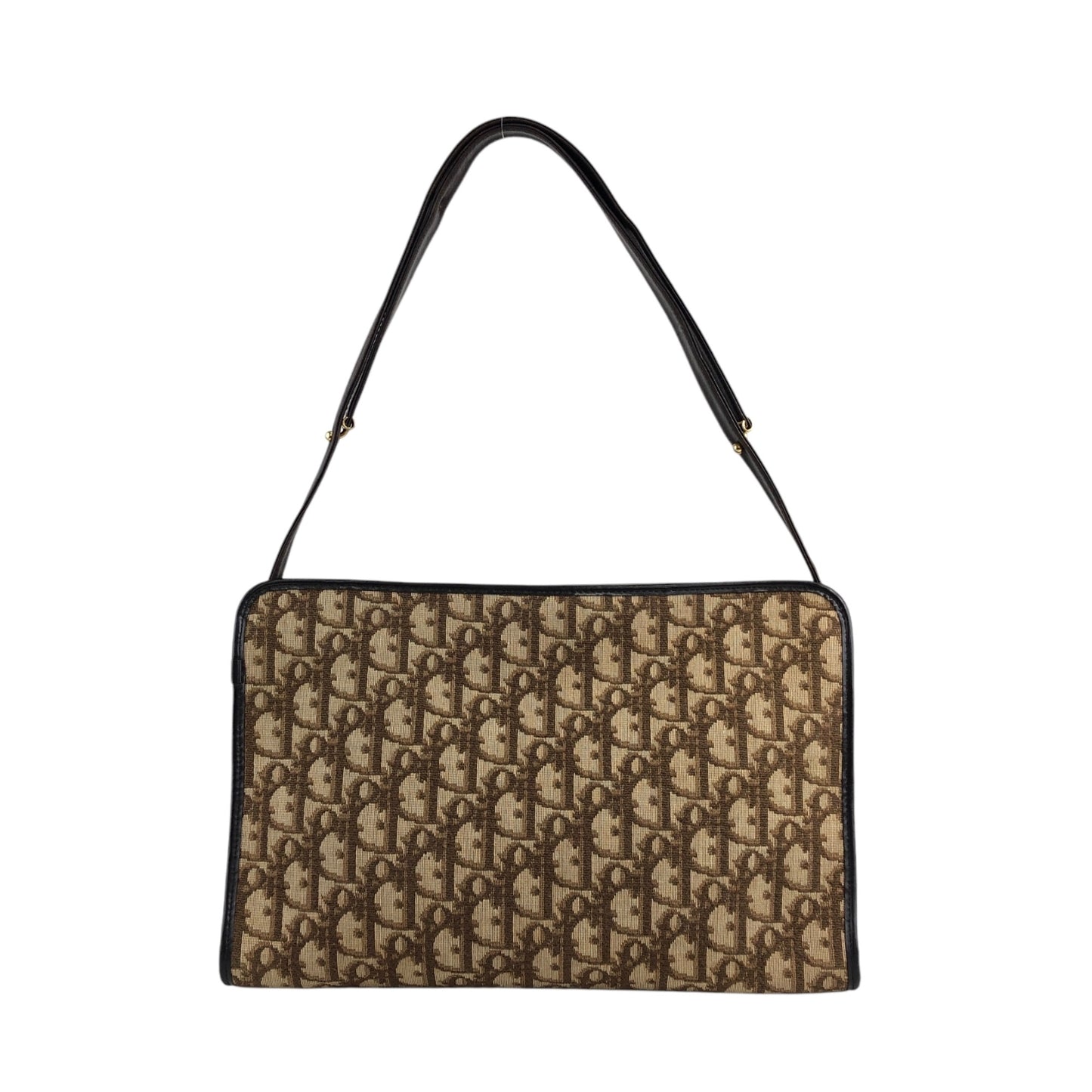 Christian Dior Trotter Logo 肩背包 棕色 復古 6durdn