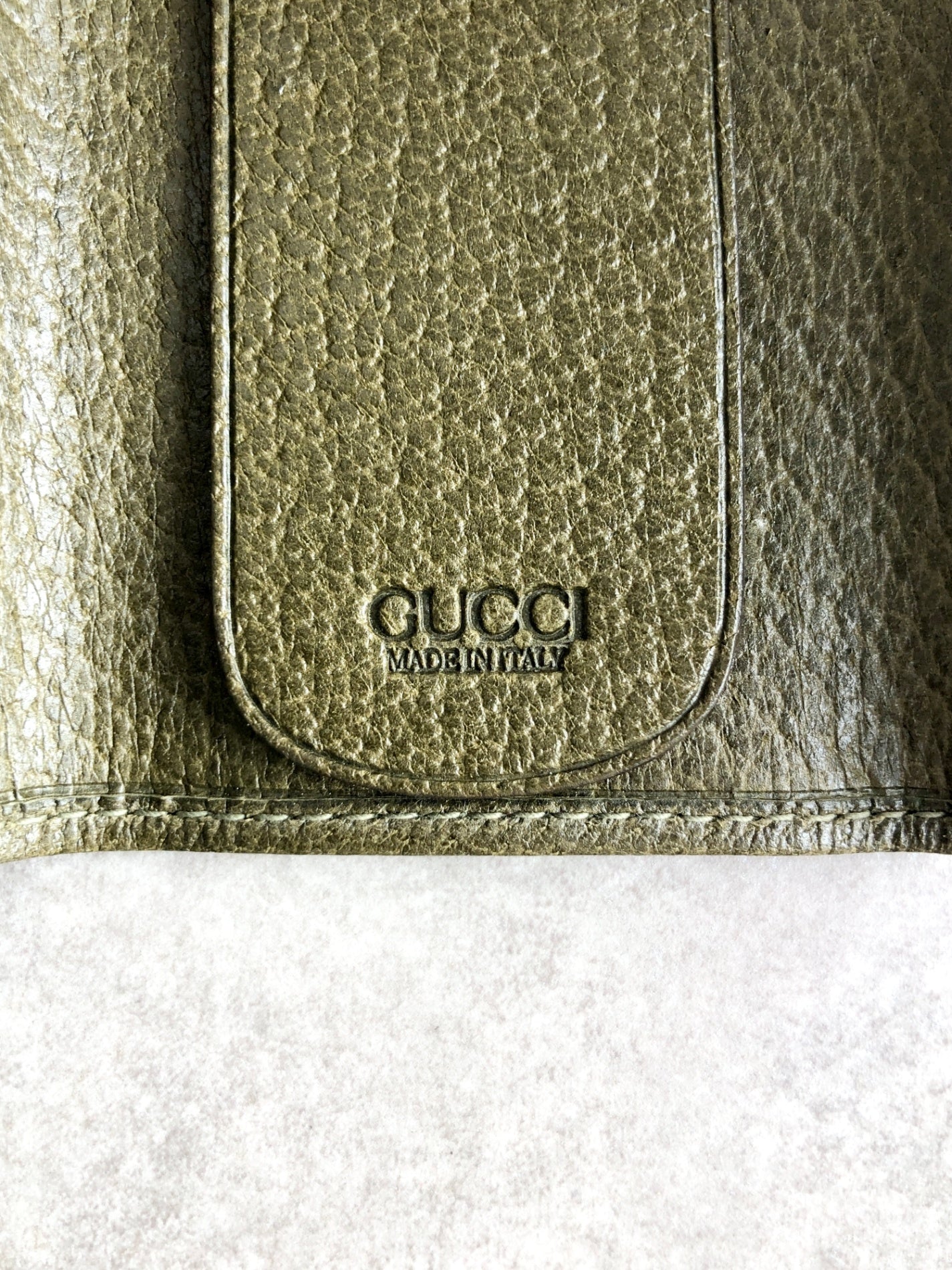 GUCCI Key Case Green Vintage sut57n