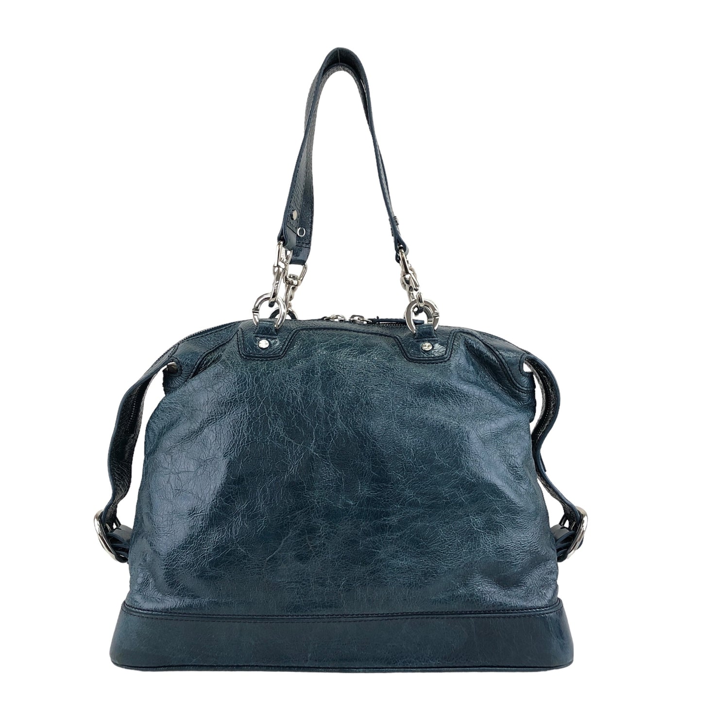 CELINE Blason Handbag Emerald Green Vintage pnfh7c