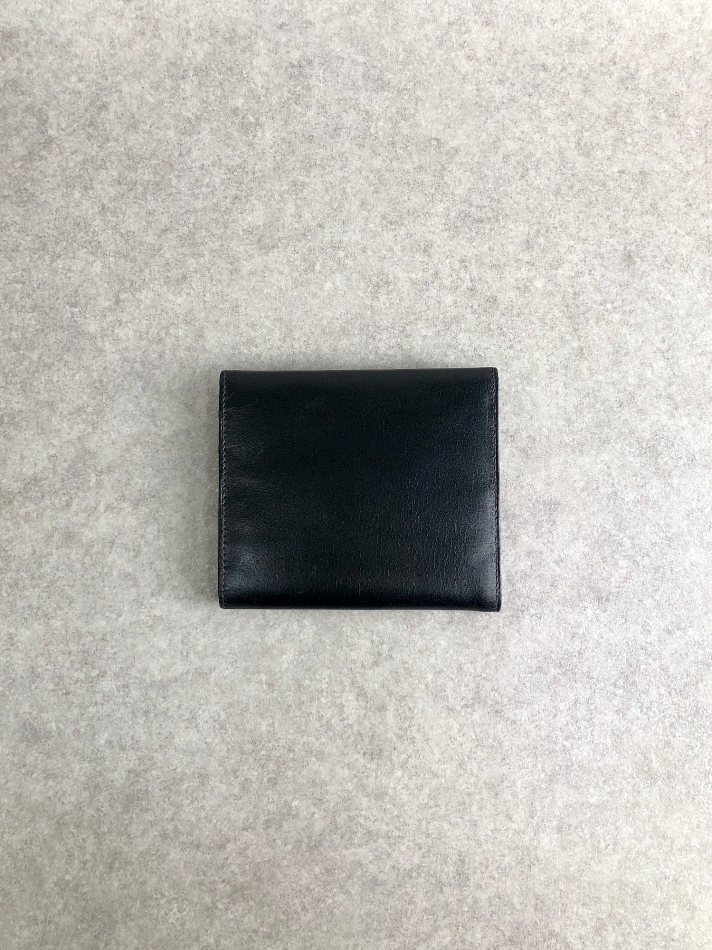 CELINE Horse Bit Wallet Black Vintage mtikgu