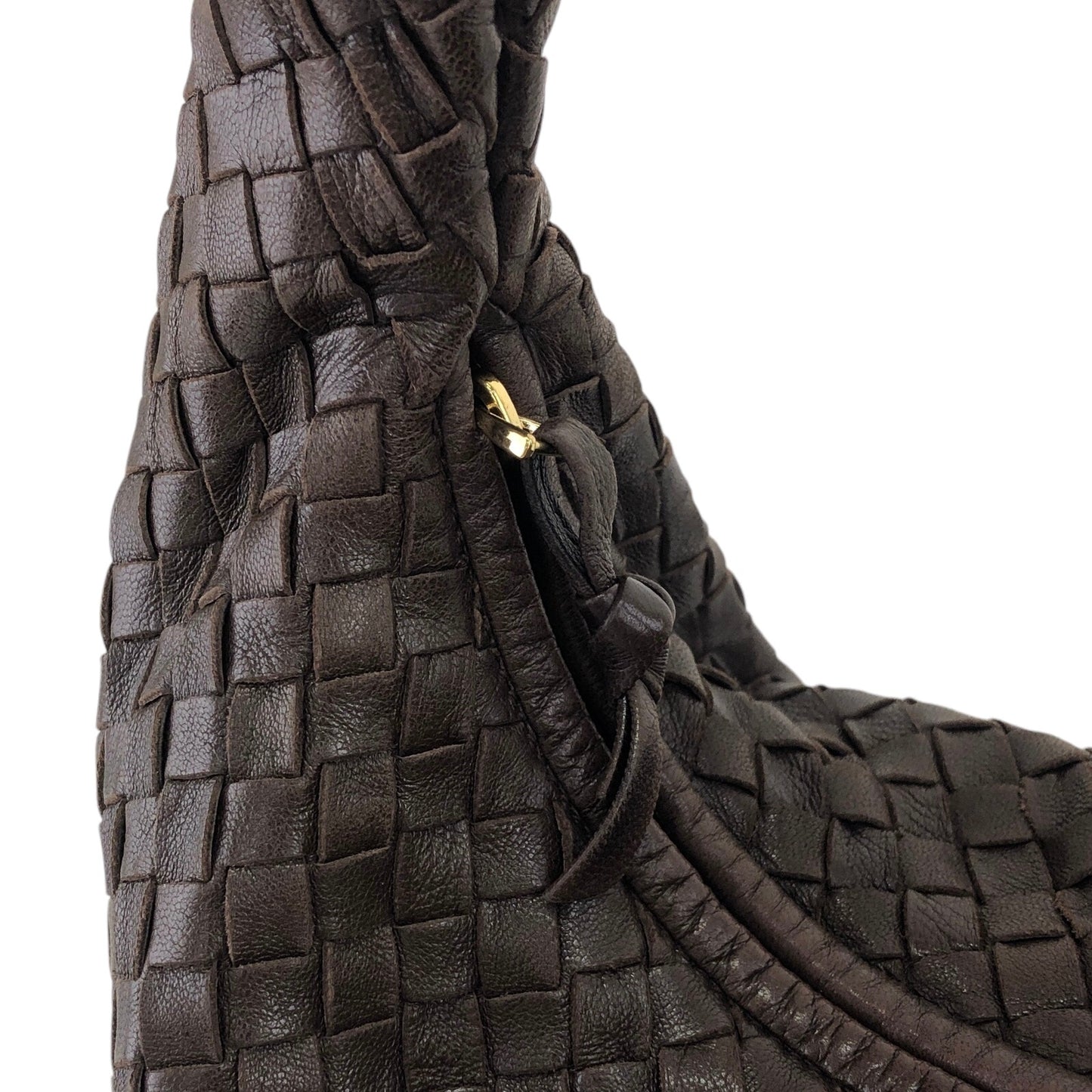 Bottega Veneta Intrecciato Shoulder bag Hobobag Brown Vintage 8kxwhy