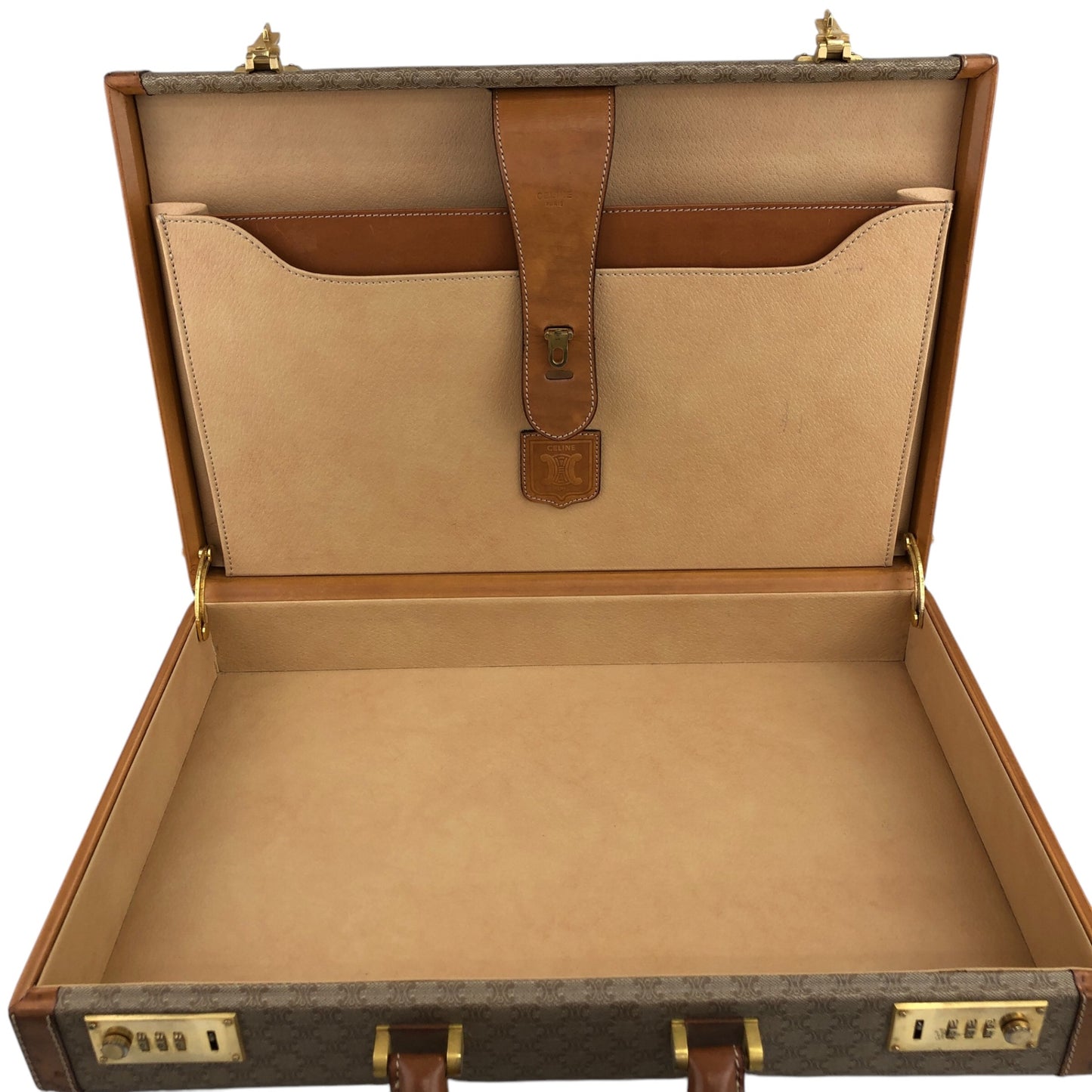 CELINE Macadam 手袋 Trunk Case 米色復古 mp7ck6