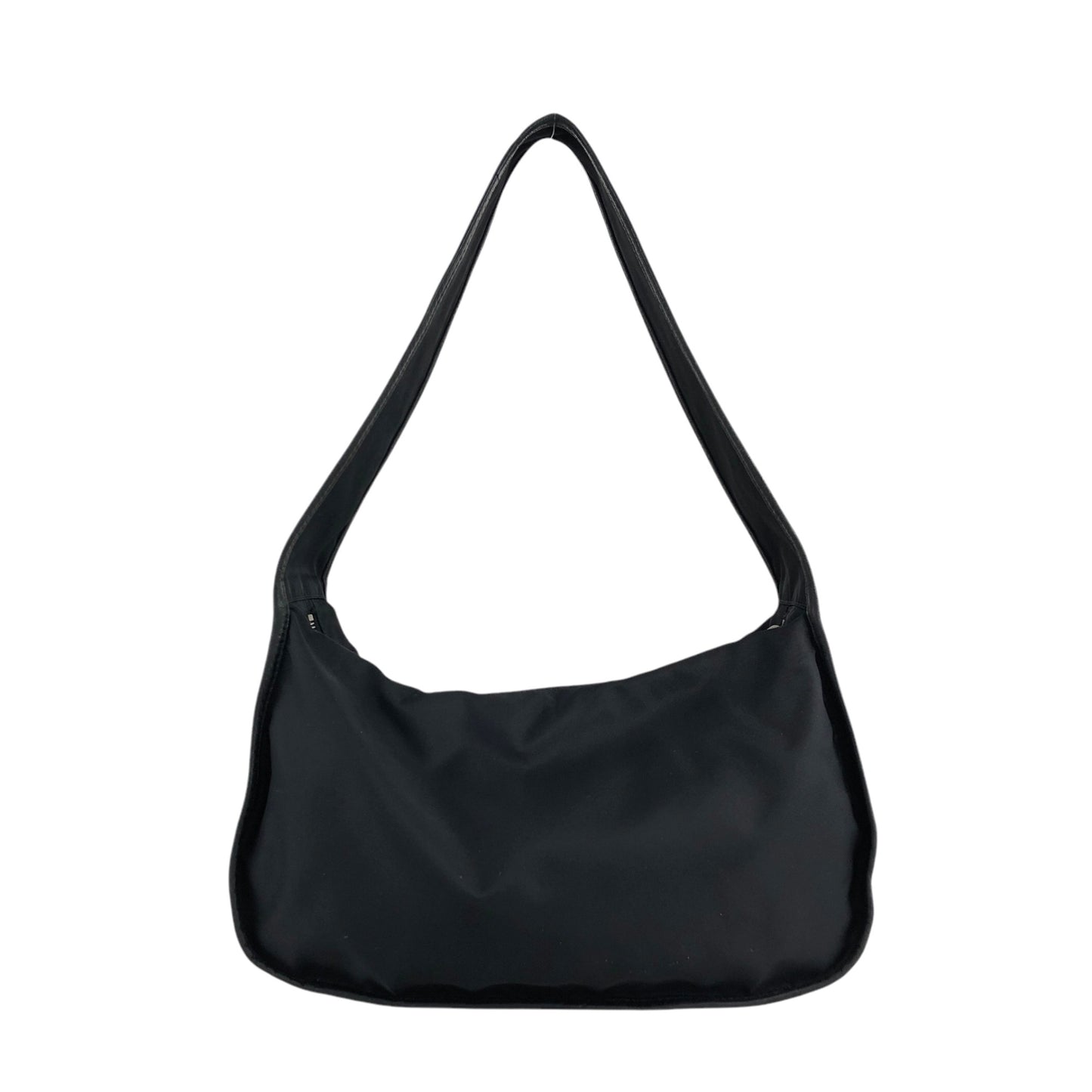PRADA Triangle Logo Shoulder bag Hobobag Black Vintage yctb4y