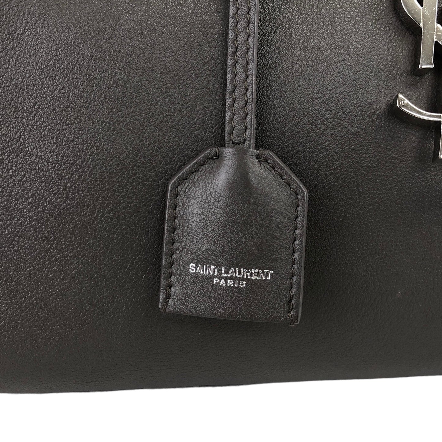 Saint Laurent Two-way Handbag Shoulder bag Gray Vintage amj5ej