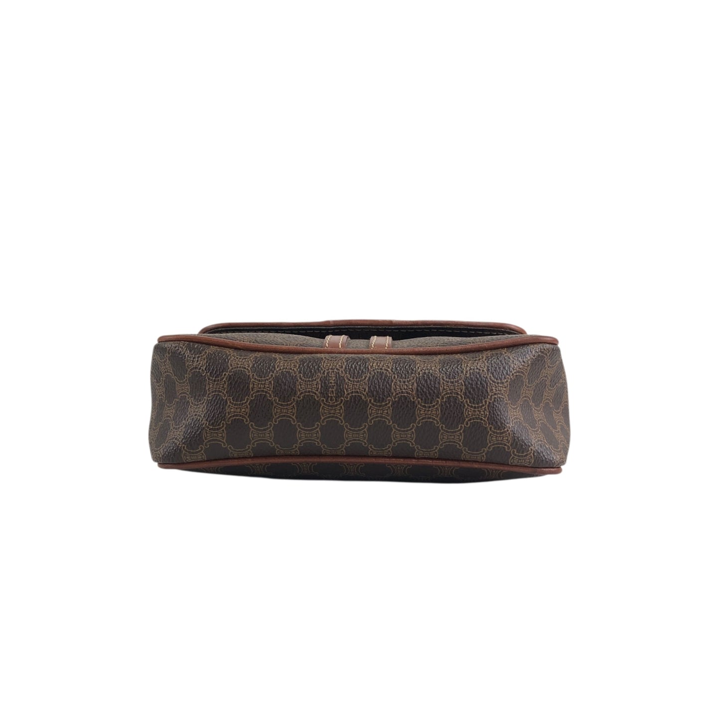 CELINE Macadam Blason Shoulder bag Brown Vintage 2d8taf
