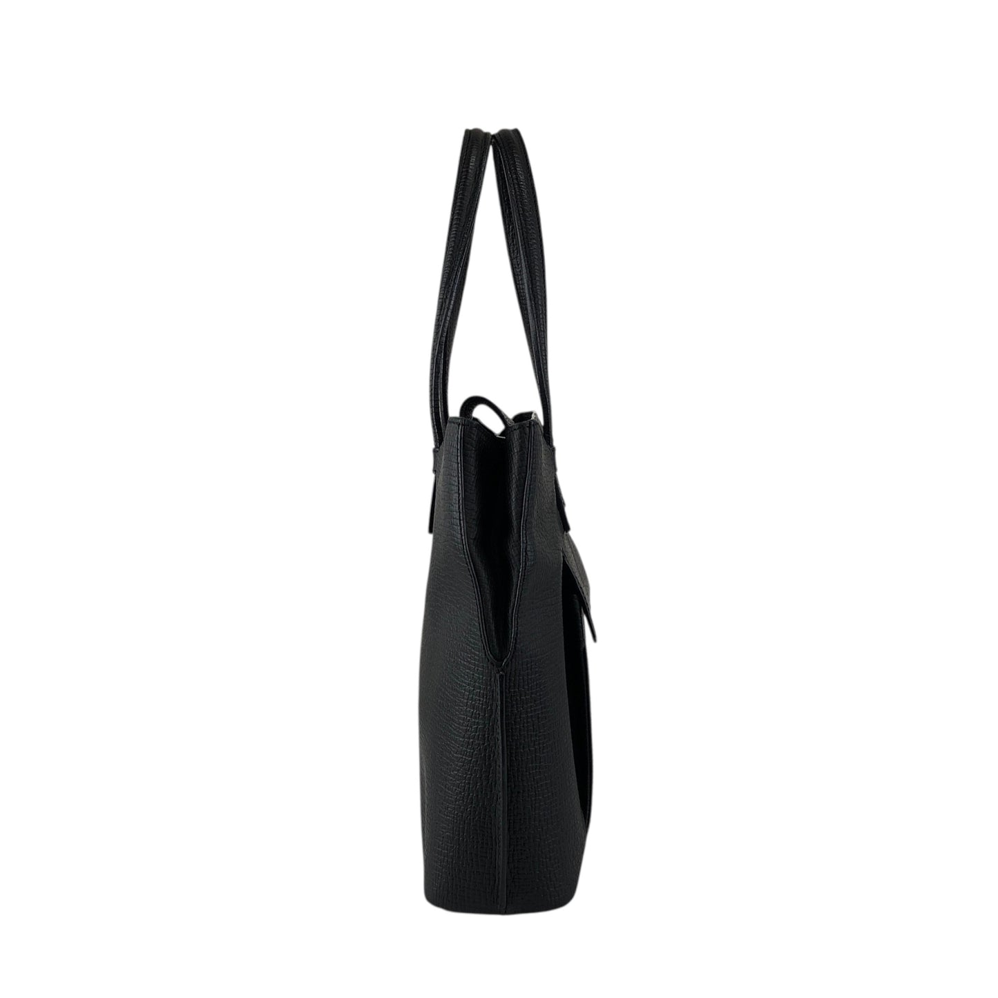 LOEWE Logo Embossed Front Pocket Handbag Black Vintage kmkg4n