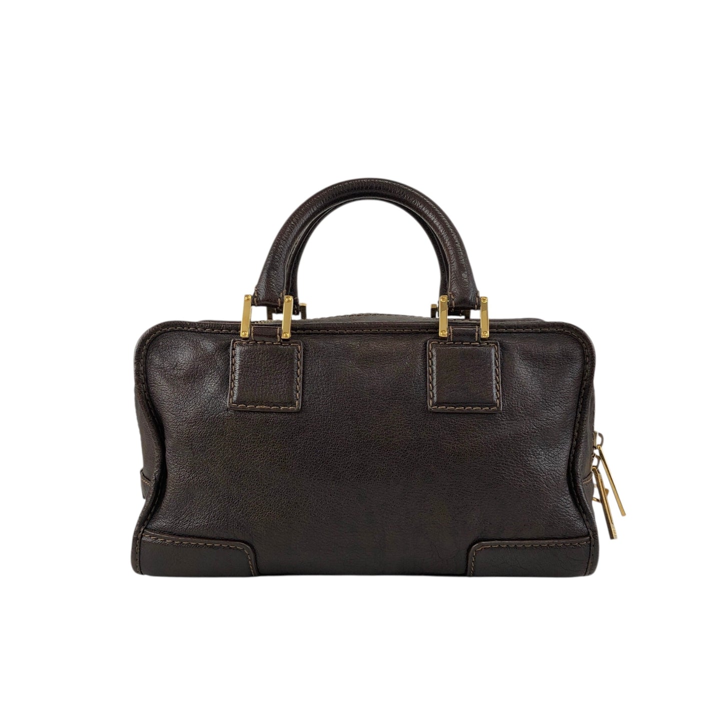 LOEWE Amazona28 Anagram Two-way Small Boston bag Shoulder bag Brown Vintage zey847