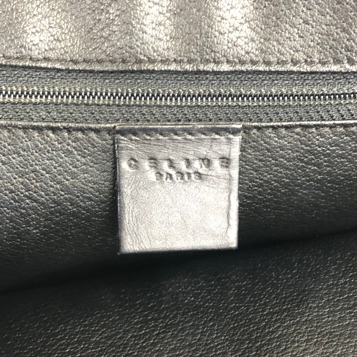 CELINE Macadam Blason Handbag Shoulder bag Black Vintage fhnsav
