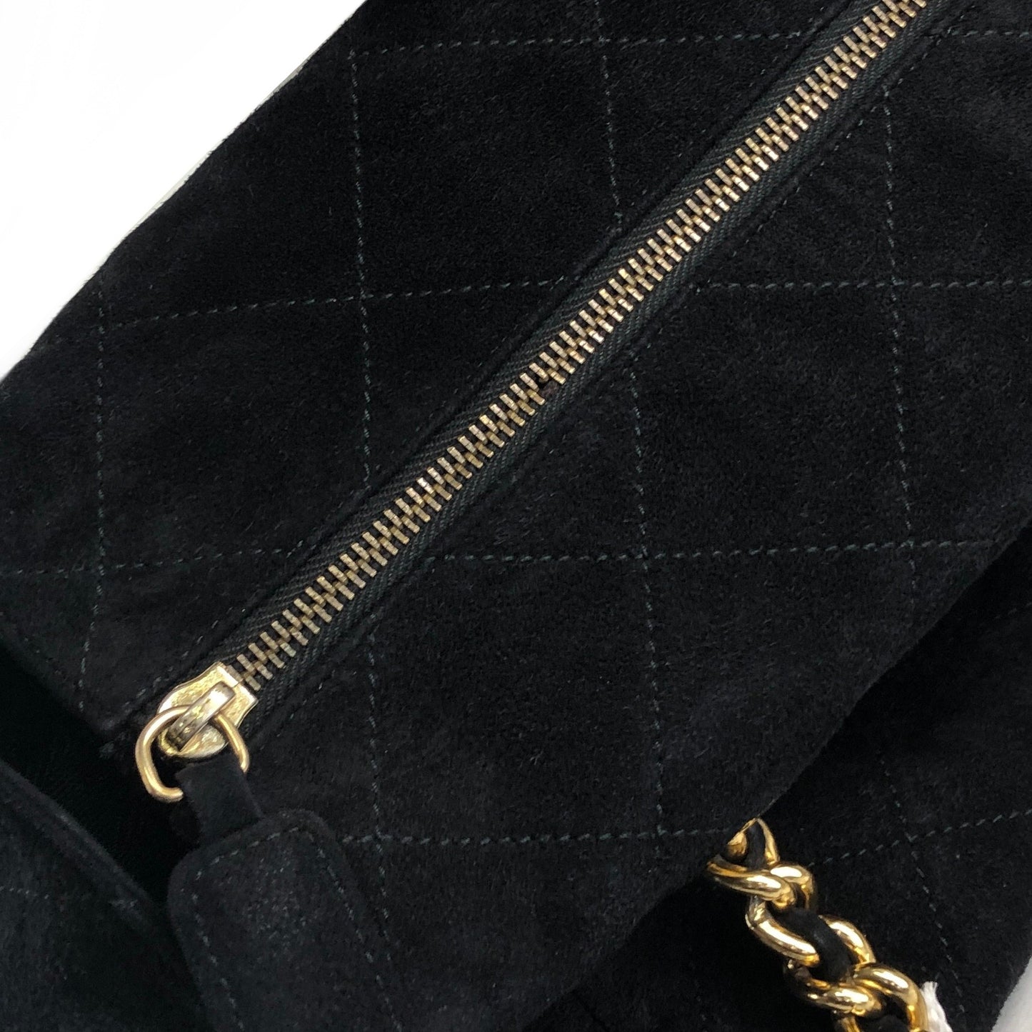 PRADA Triangle Logo Chain Shoulder bag Black Vintage t7p4ej