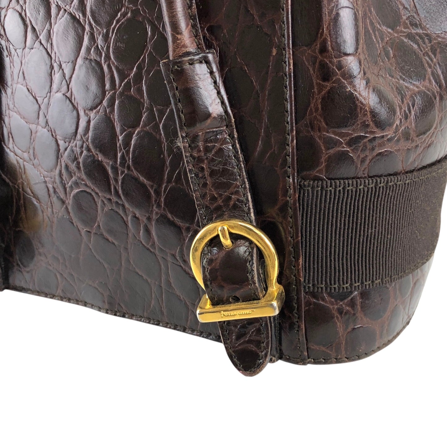 Salvatore Ferragamo Vala Backpack Brown Vintage 5t6wvc