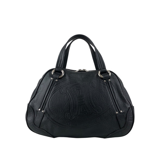 CELINE Blason Small Boston bag Handbag Black Vintage 2bg7ri