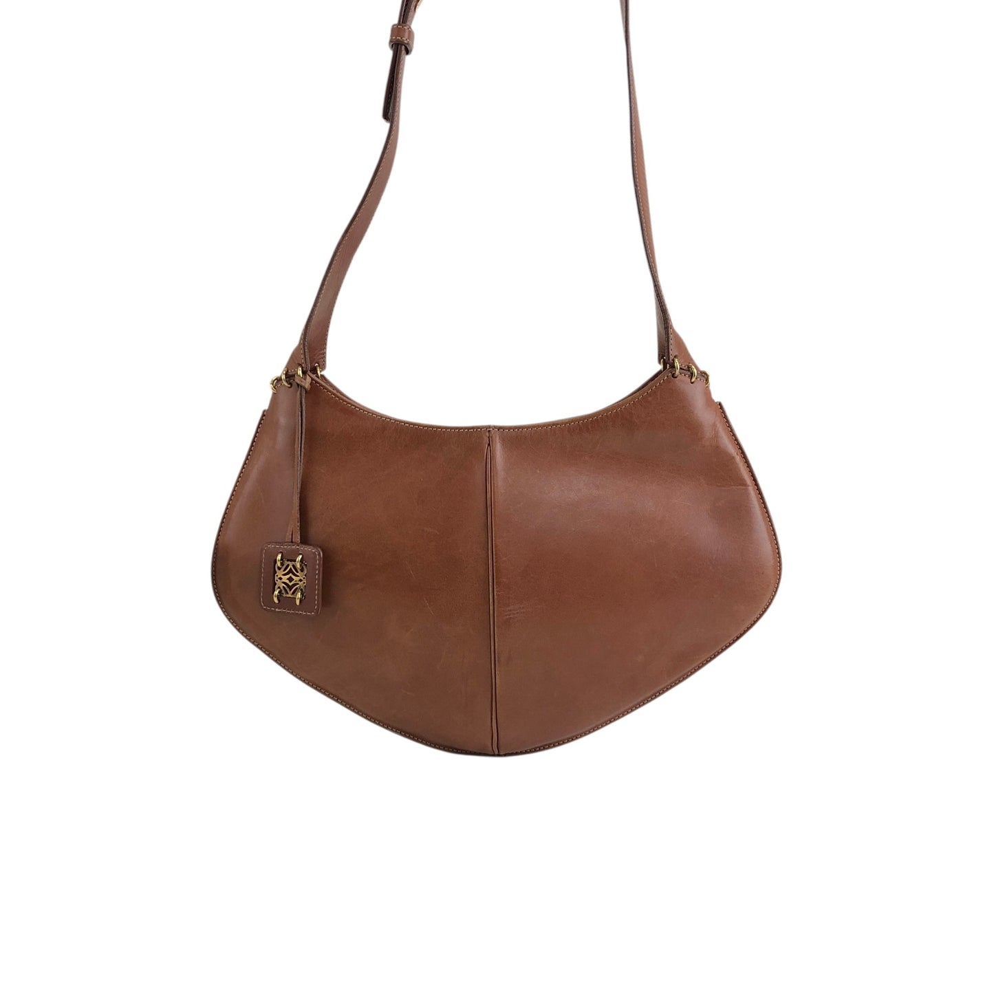 LOEWE Anagram Charm Shoulder bag Brown Vintage 2s7z2u