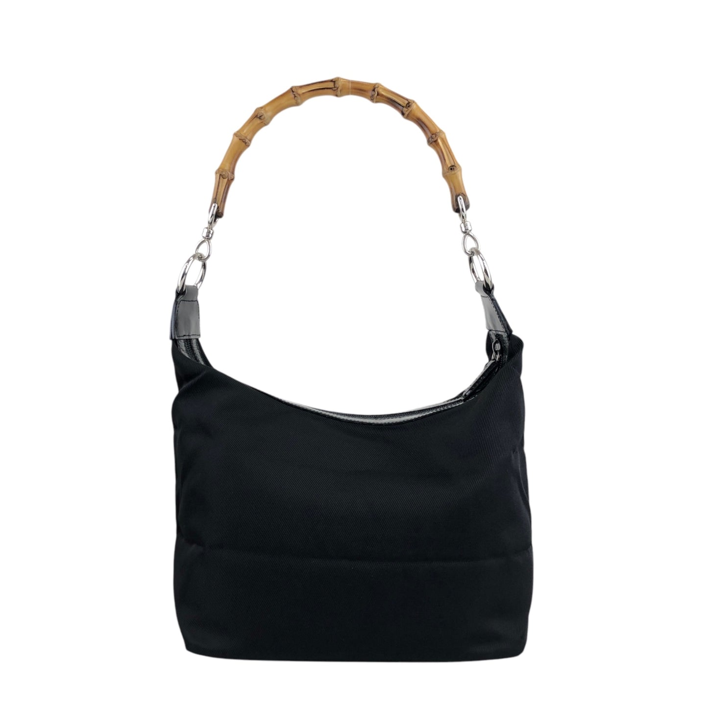 GUCCI Bamboo Shoulder bag Black Vintage vubsbu