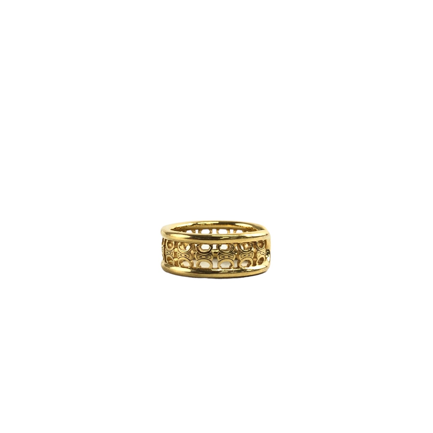 CELINE Triomphe Ring Gold Vintage ympmjc