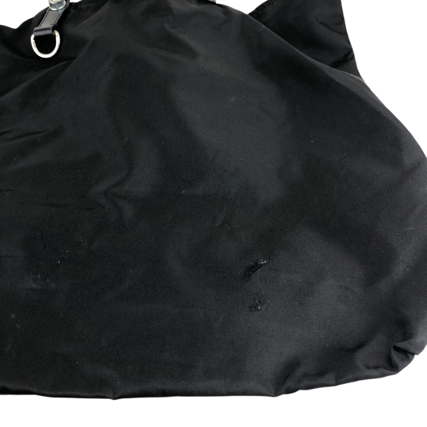 PRADA Triangle Logo Totebag Black Vintage i2tjbe