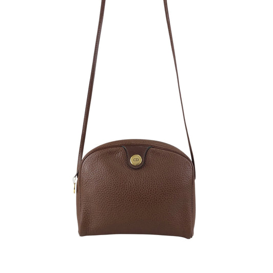 Christian Dior CD Logo Small Shoulder bag Brown Vintage 5tbhx8