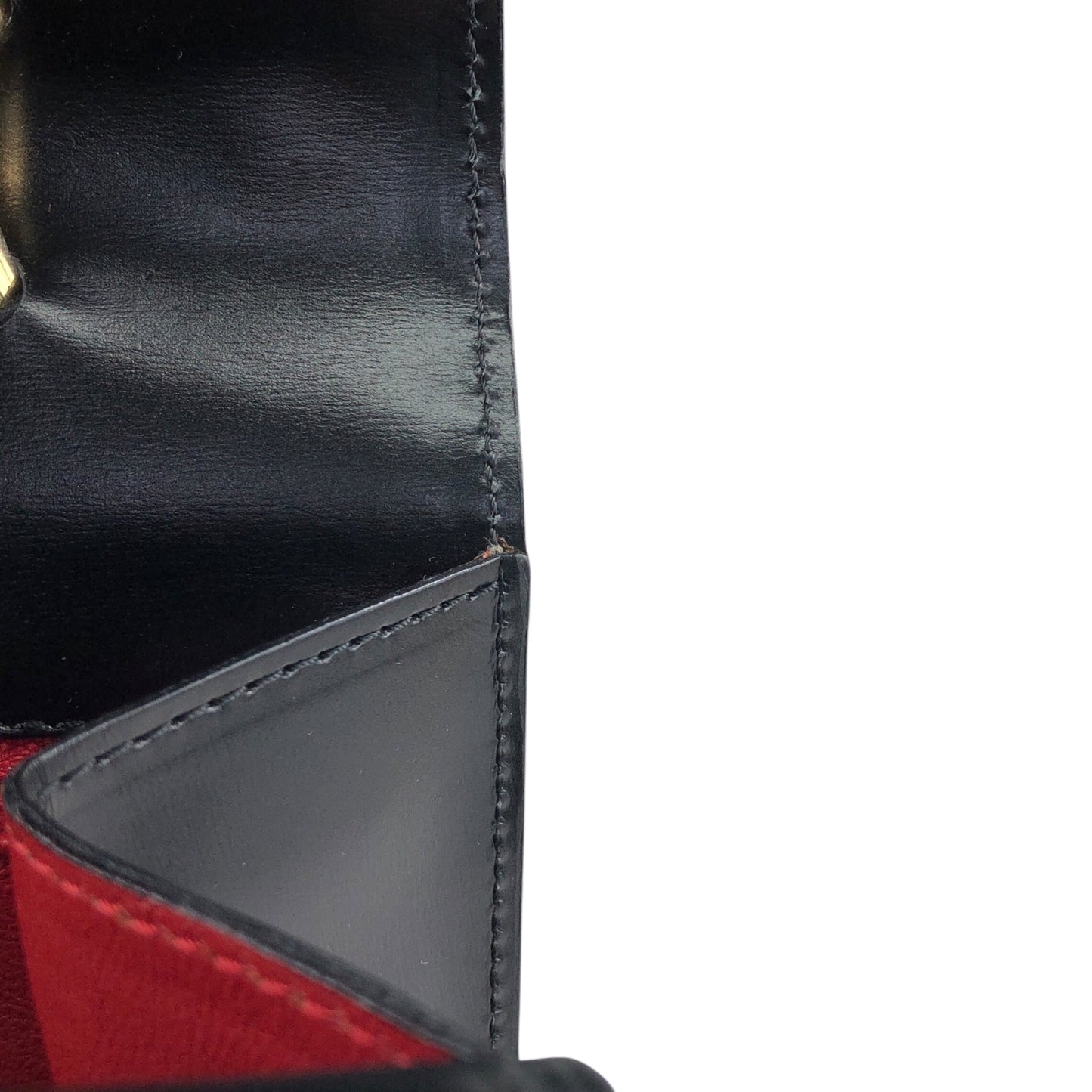 CELINE Horse Bit Double Flap Handbag Black Vintage nrxerm