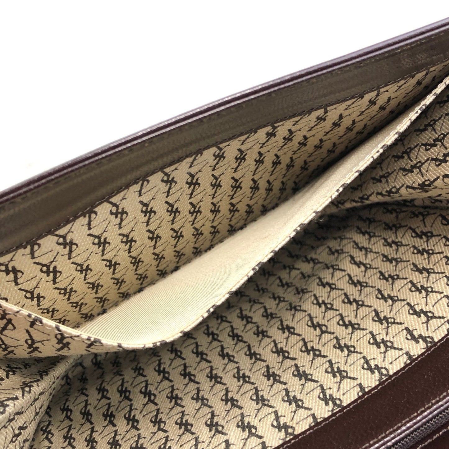 Yves Saint Laurent YSL 標誌單肩包 深棕色 復古 2cwkr2