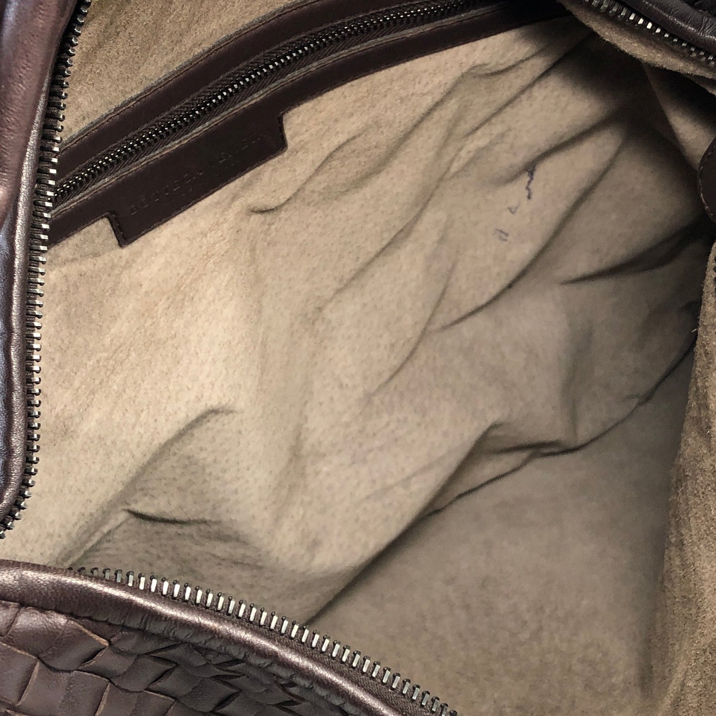 Bottega Veneta Intrecciato Leather Shoulder bag Hobobag Brown Vintage 7jiieg