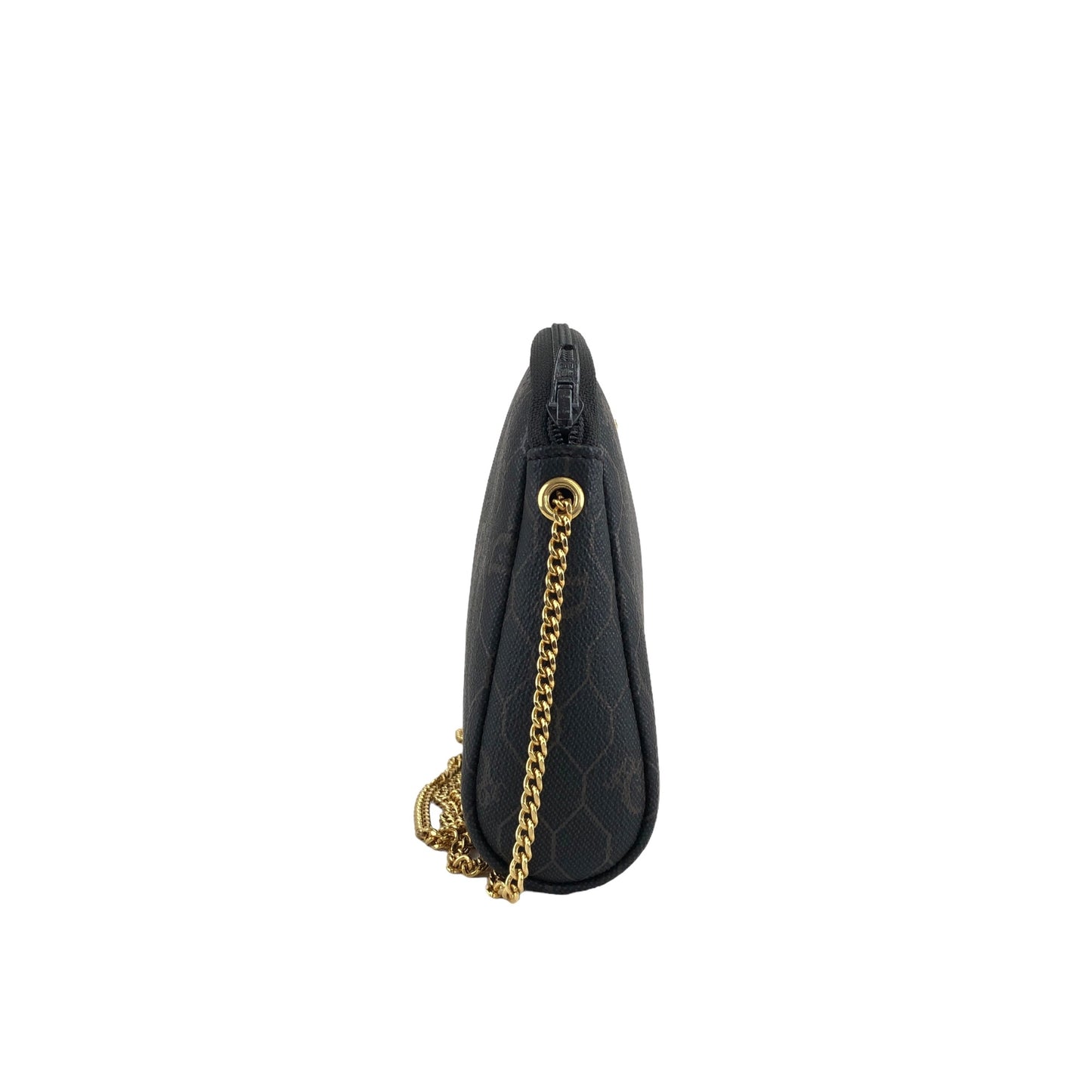 Christian Dior Honeycomb Chain Shoulder bag Black Vintage a826ev