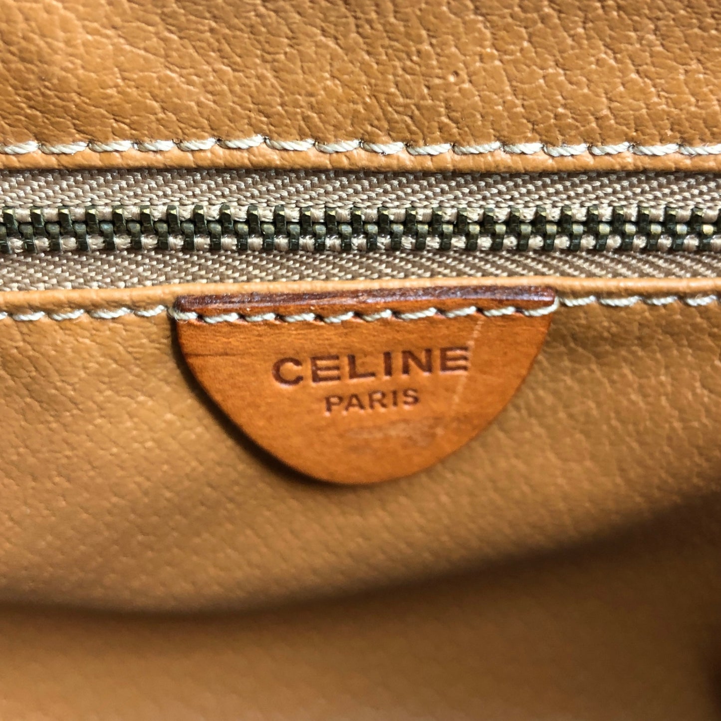 CELINE Macadam Blason Shoulder bag Brown Vintage et4dj5