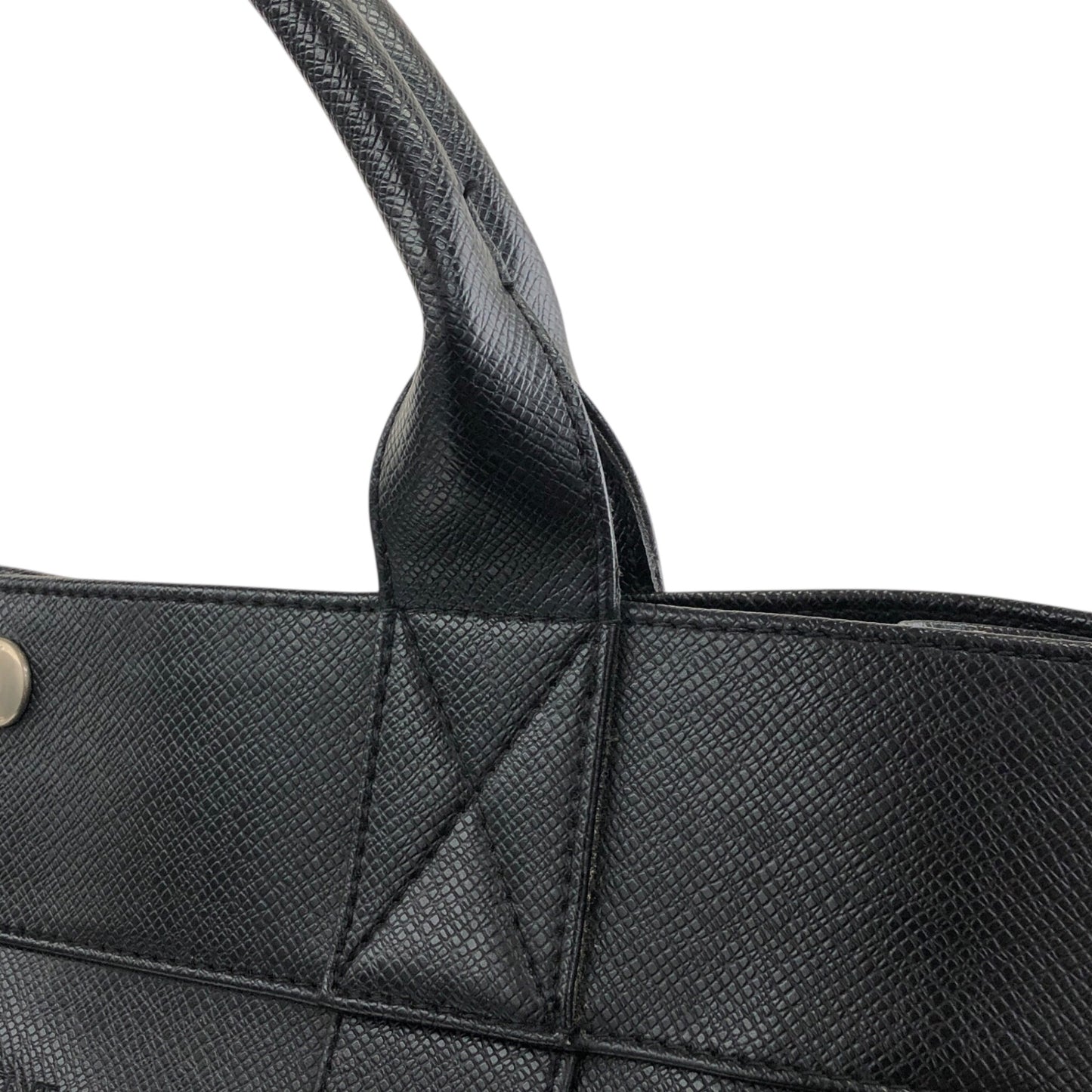 Yves Saint Laurent Logo Handbag Black Vintage 7pcndx
