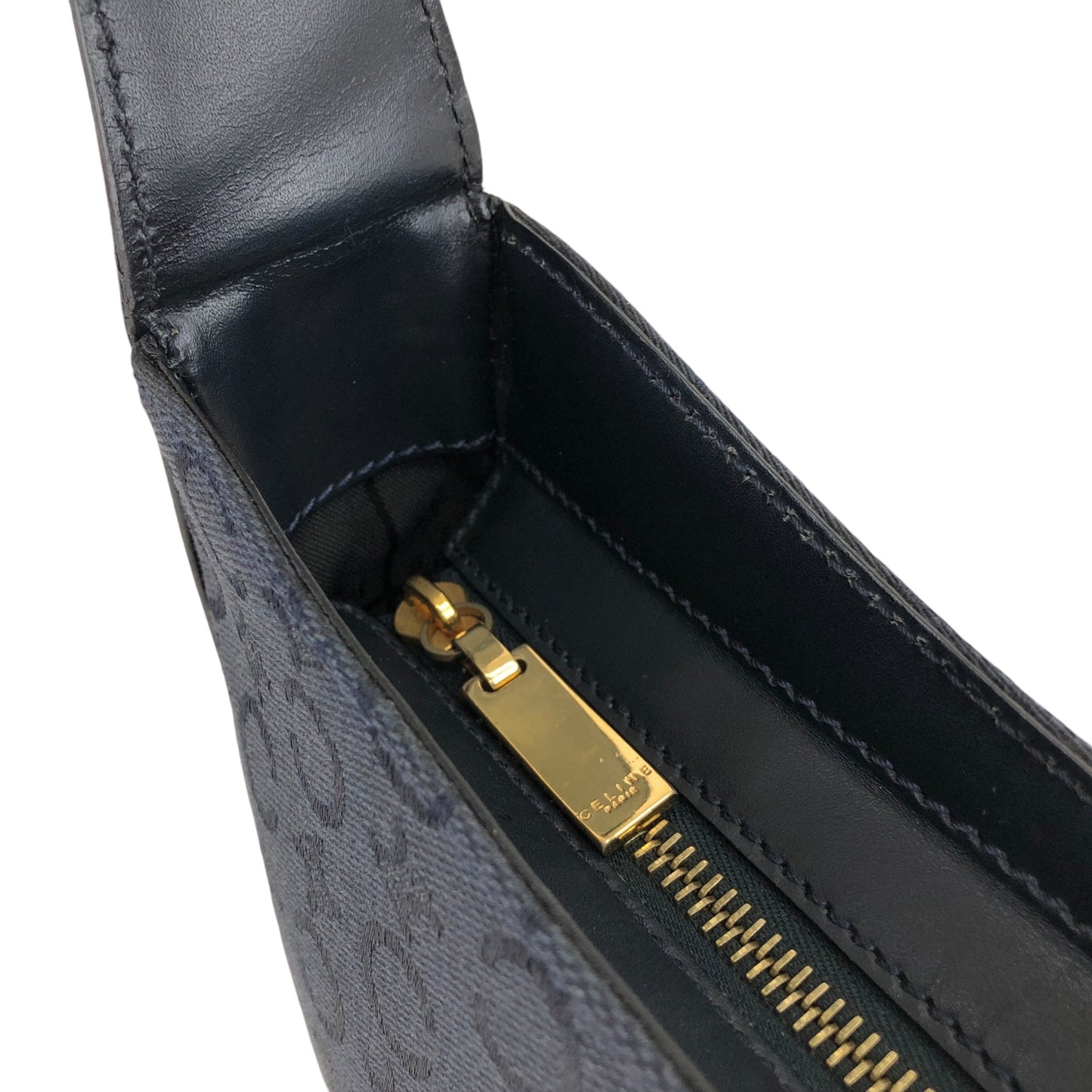 CELINE Shoulder bag Dark Navy Vintage gcrm87