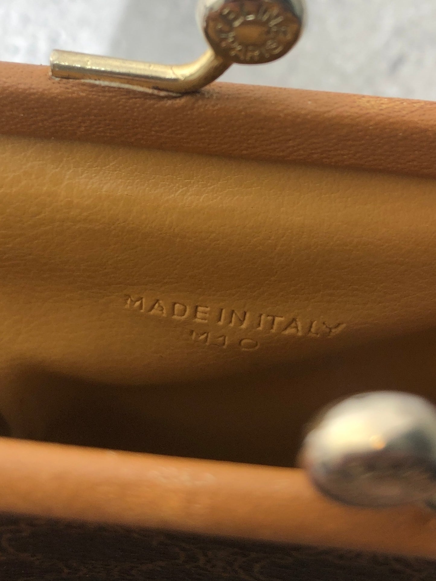 CELINE Macadam Blason 金屬扣零錢包棕色復古 g62ssc