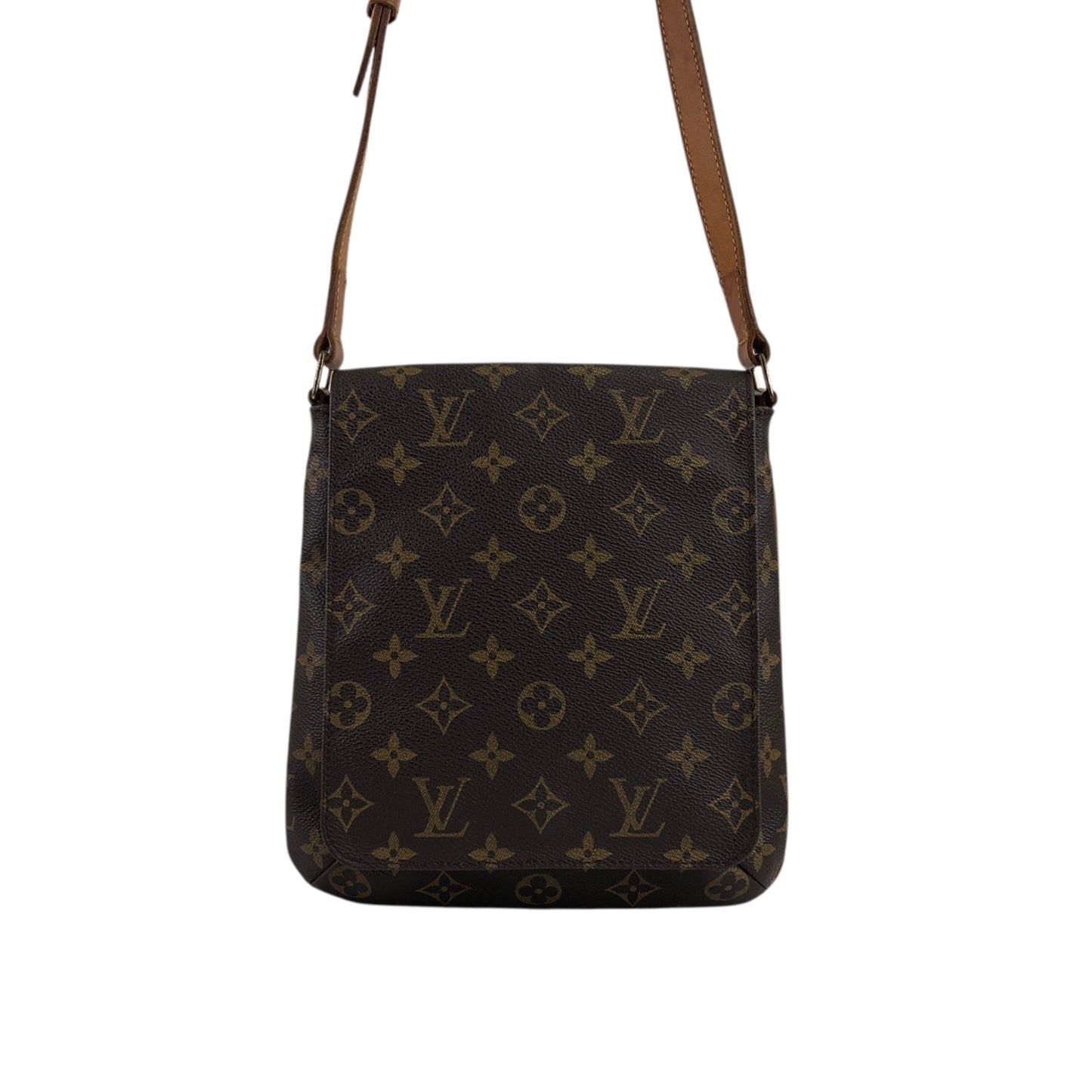 LOUIS VUITTON Monogram Shoulder bag Brown Vintage ga4vru