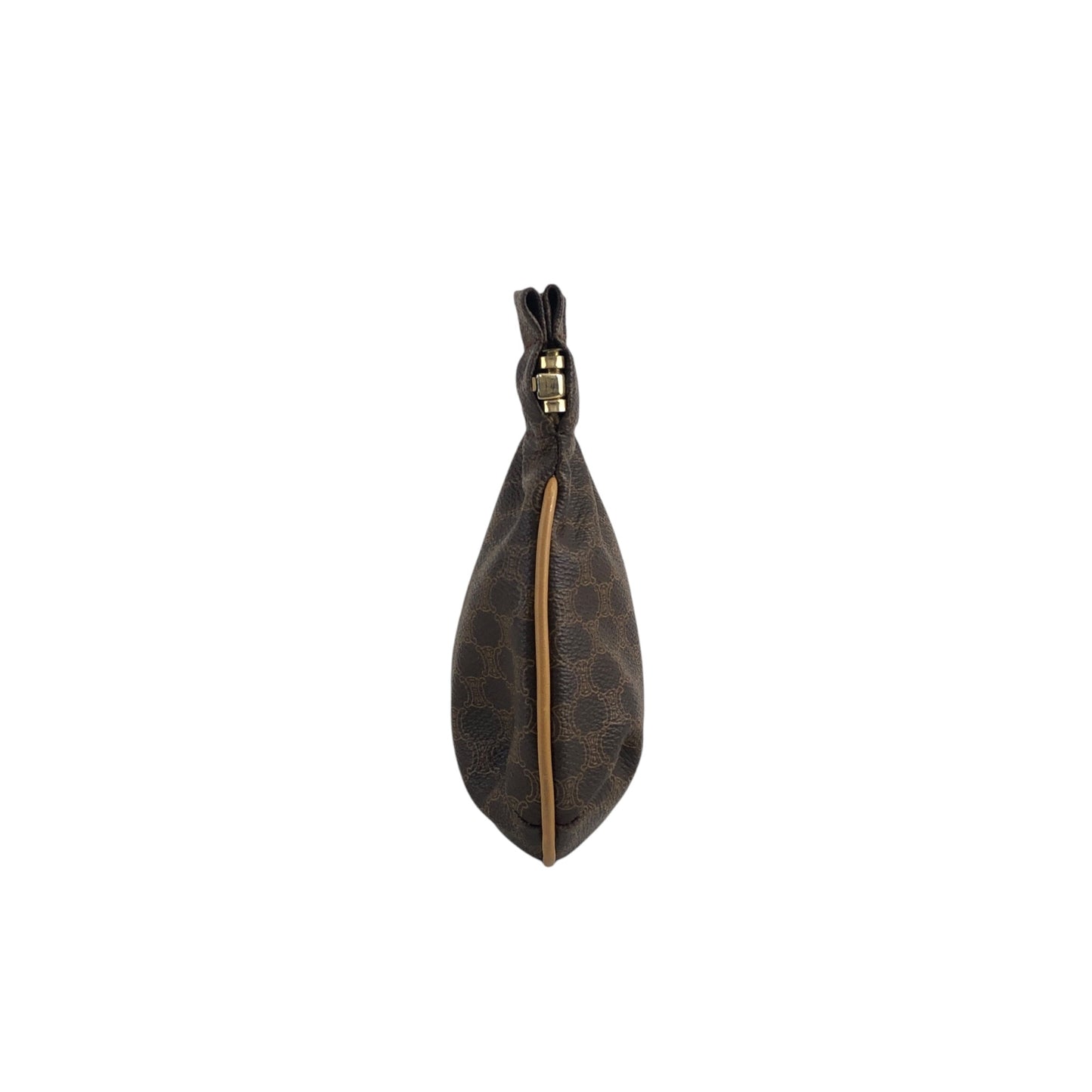 CELINE Macadam Blason Pouch Brown Vintage vhy7wu