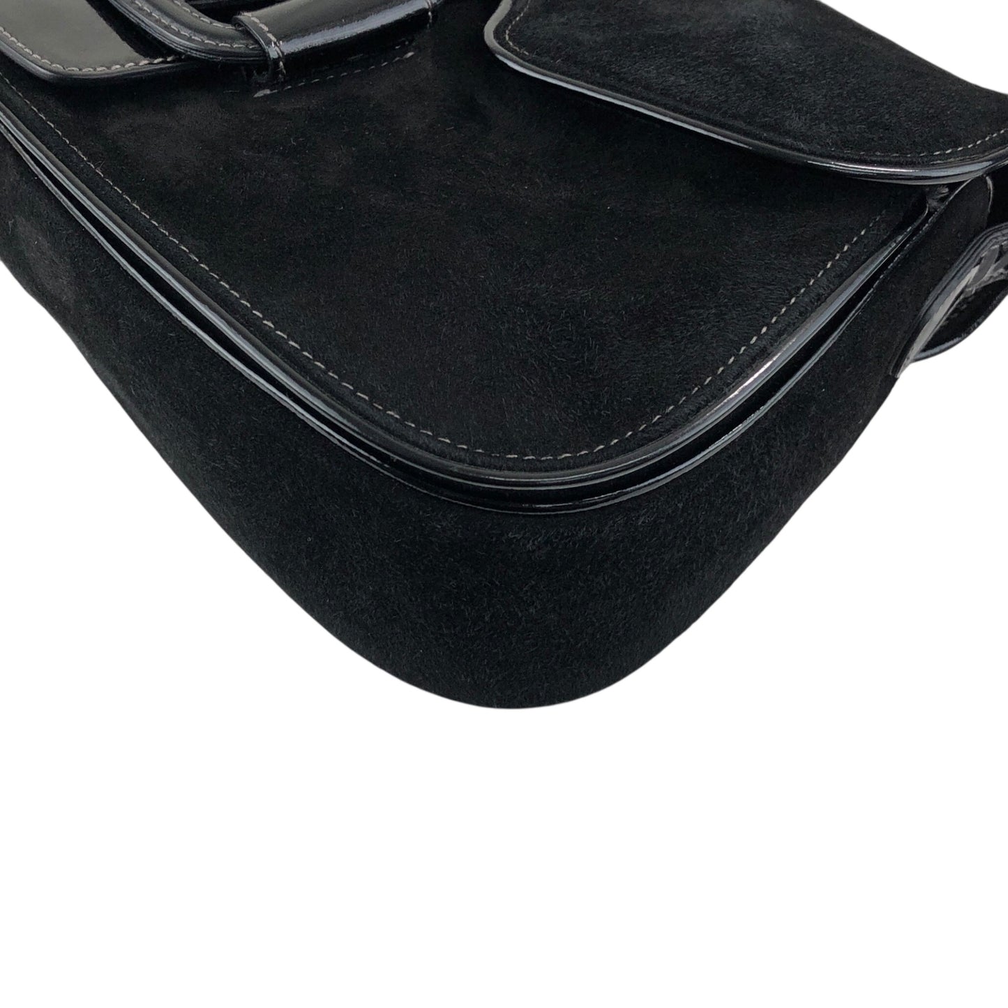 Salvatore Ferragamo Gancini Shoulder bag Black Vintage p6iss8