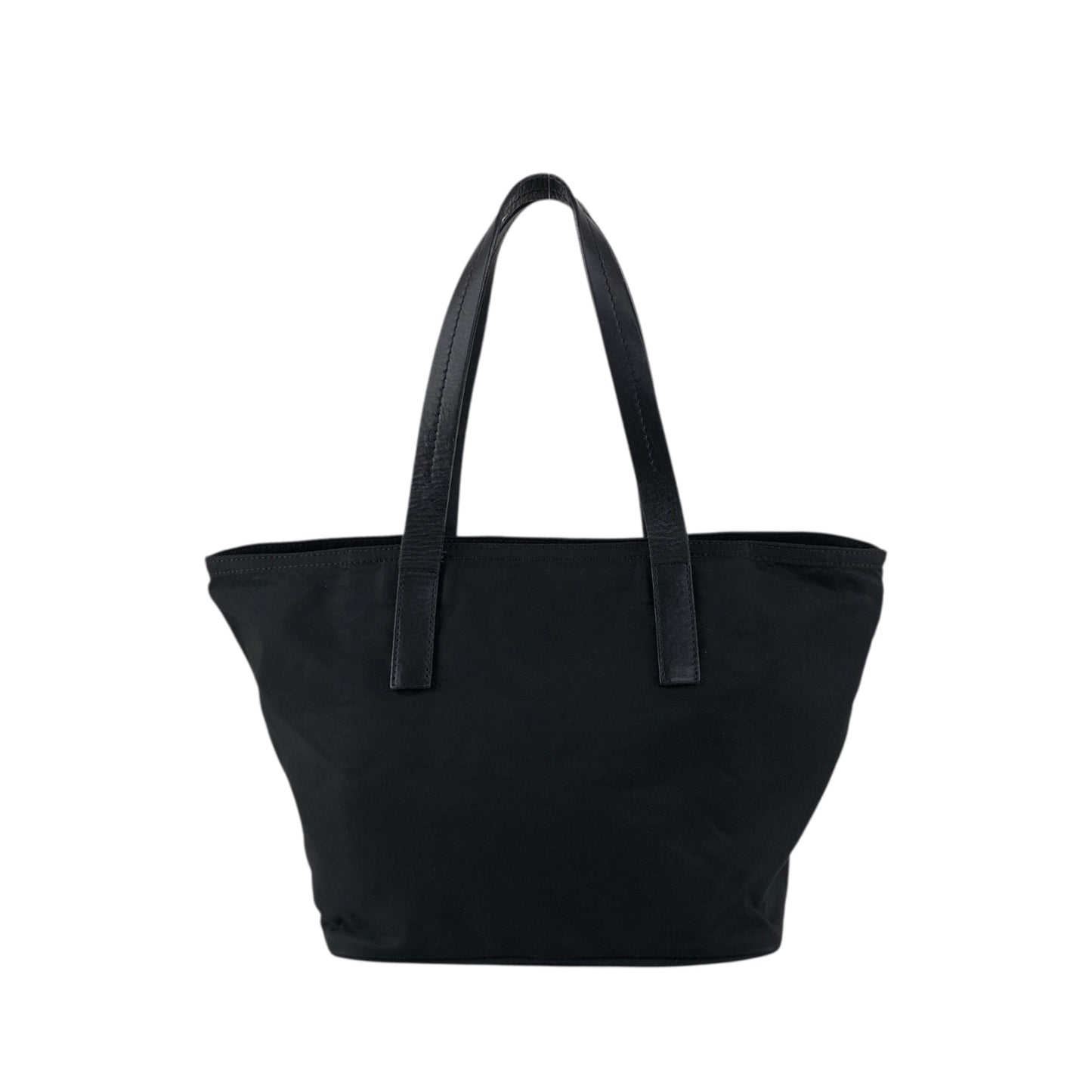 PRADA Tessuto Triangle Logo Handbag Black Vintage 5ujtgr