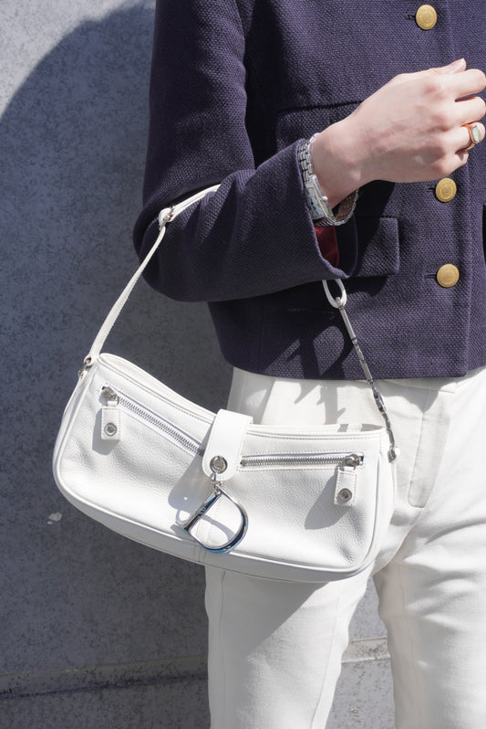 Christian Dior Shoulder bag White Vintage 8te7iw