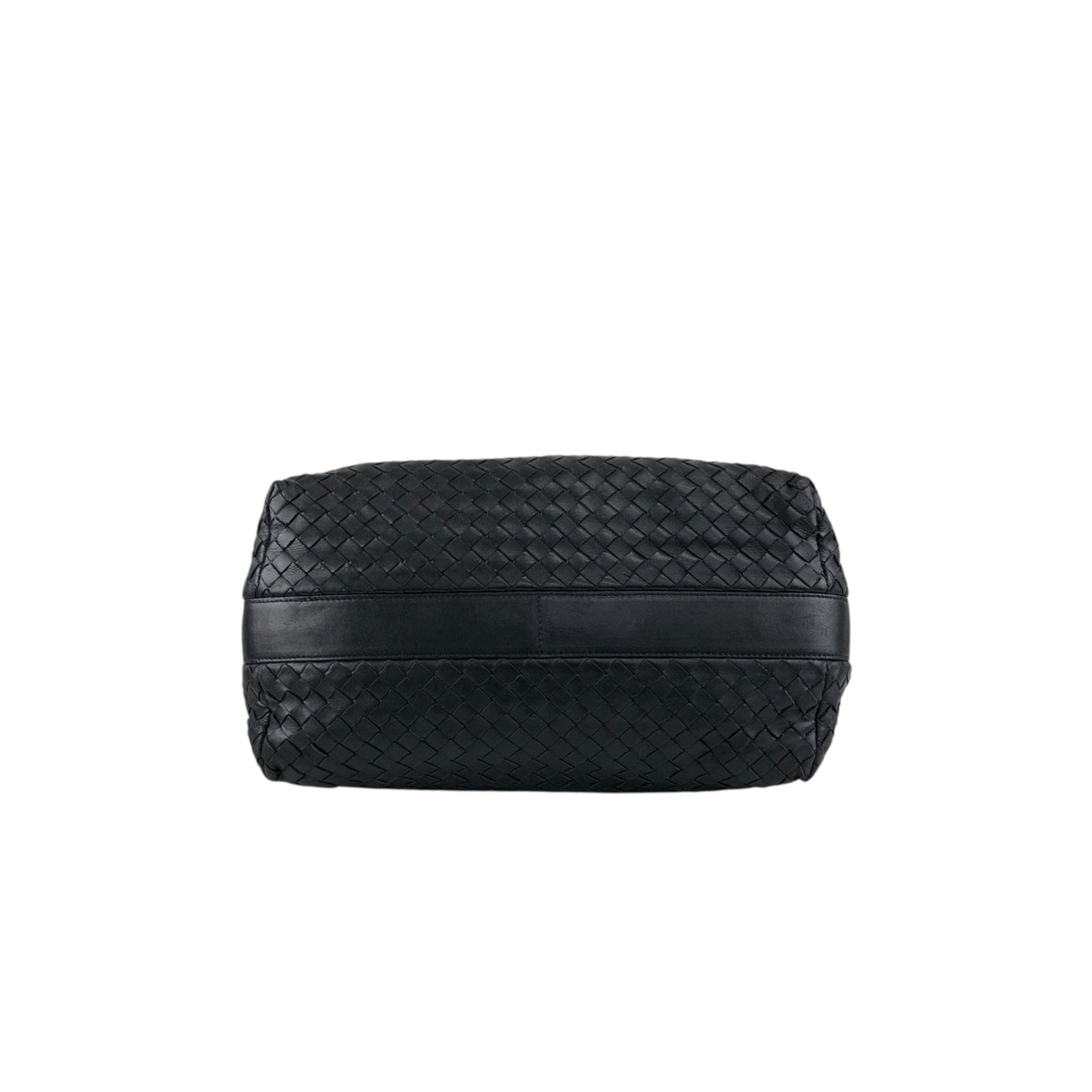 Bottega Veneta Intrecciato Shoulder bag Black Vintage w3k2a2