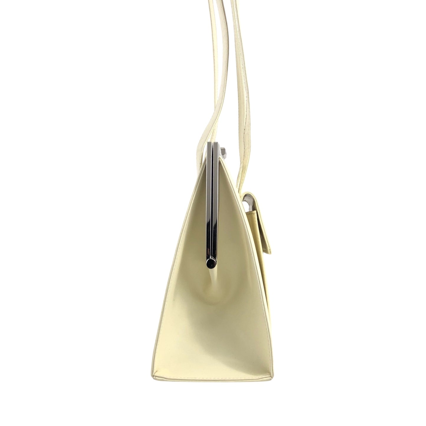 Yves Saint Laurent Logo Shoulder bag Ivory Vintage d5tgaj