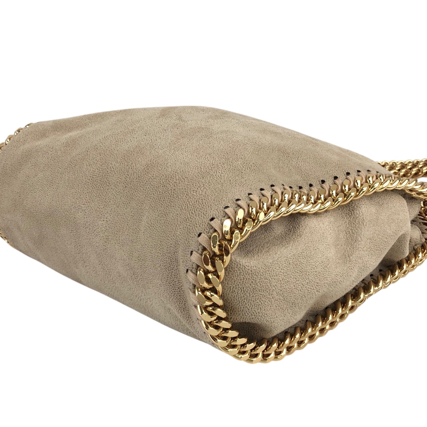Stella McCartney Two-way Chain Handbag Shoulder bag Beige Vintage a347ka