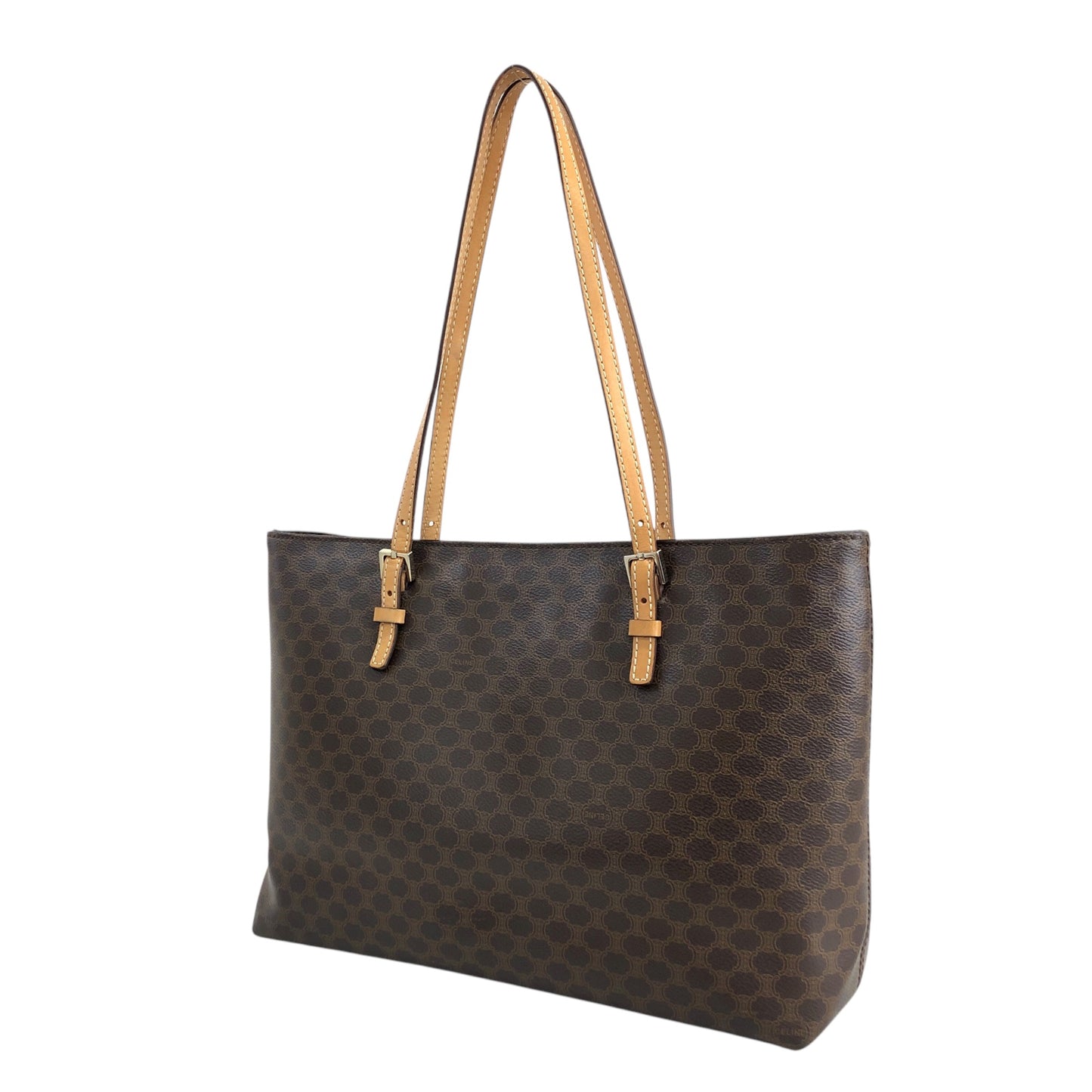 CELINE Macadam Shoulder bag Totebag Brown PP-SA-0097 Vintage br27j2
