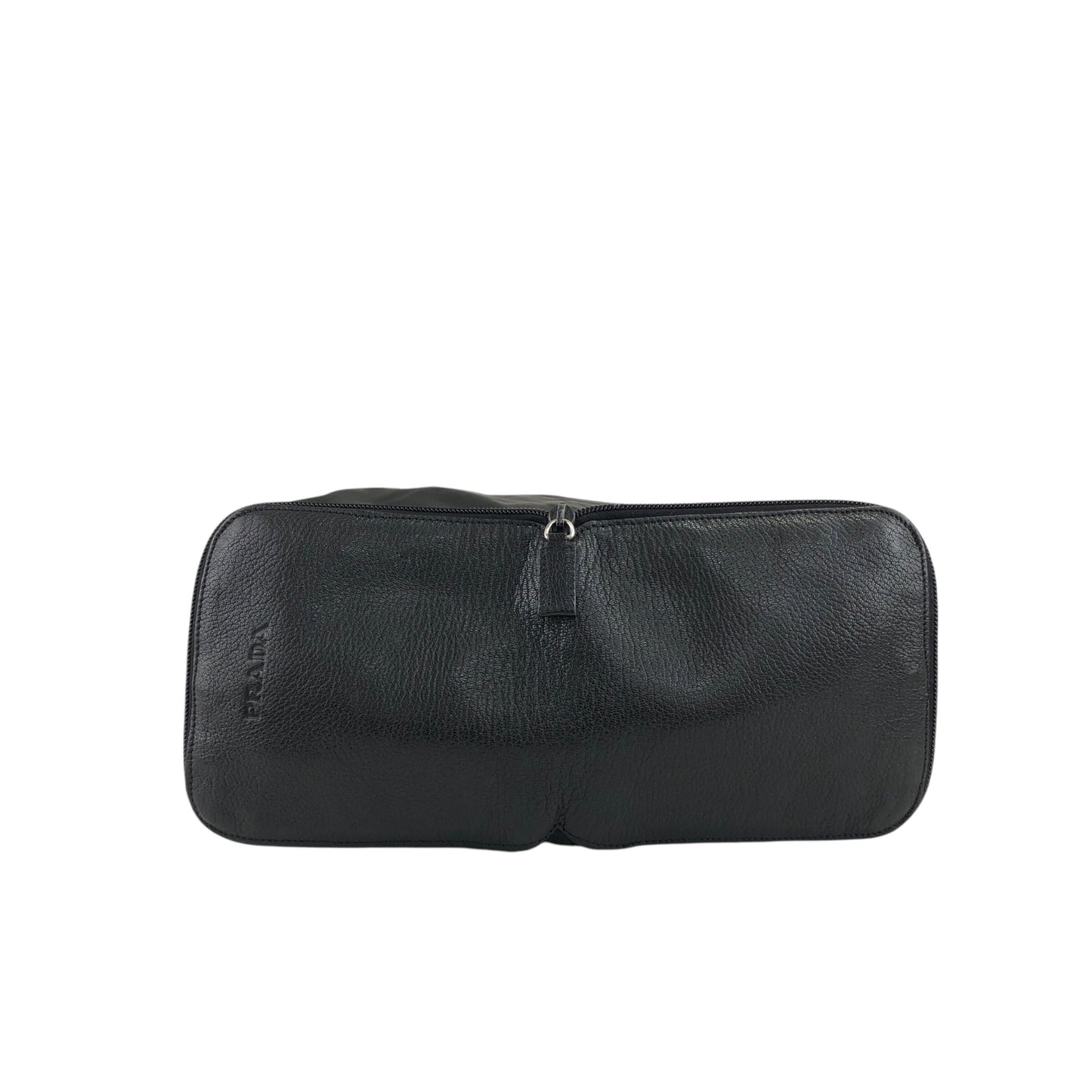 PRADA Triangle Logo Shoulder bag Black Vintage s733w2