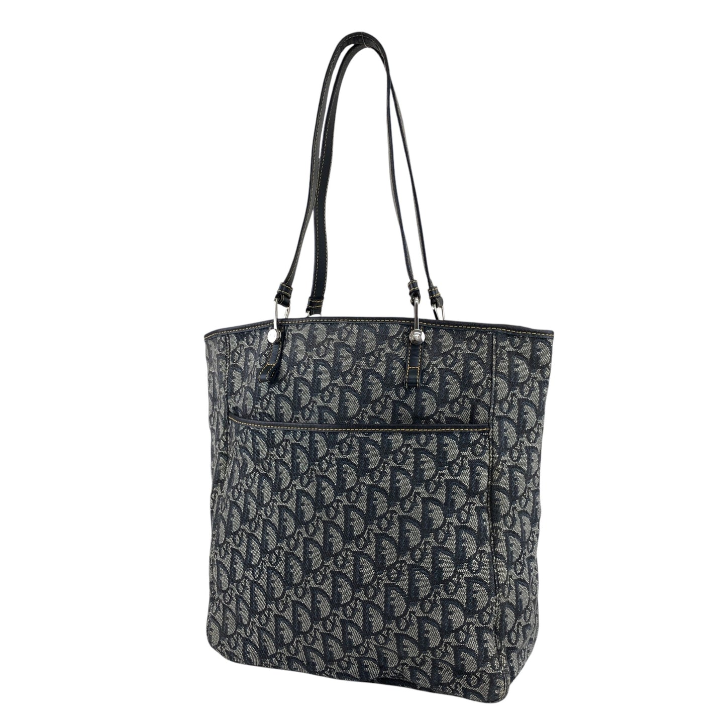 Christian Dior Trotter Totebag Navy Vintage mf286d