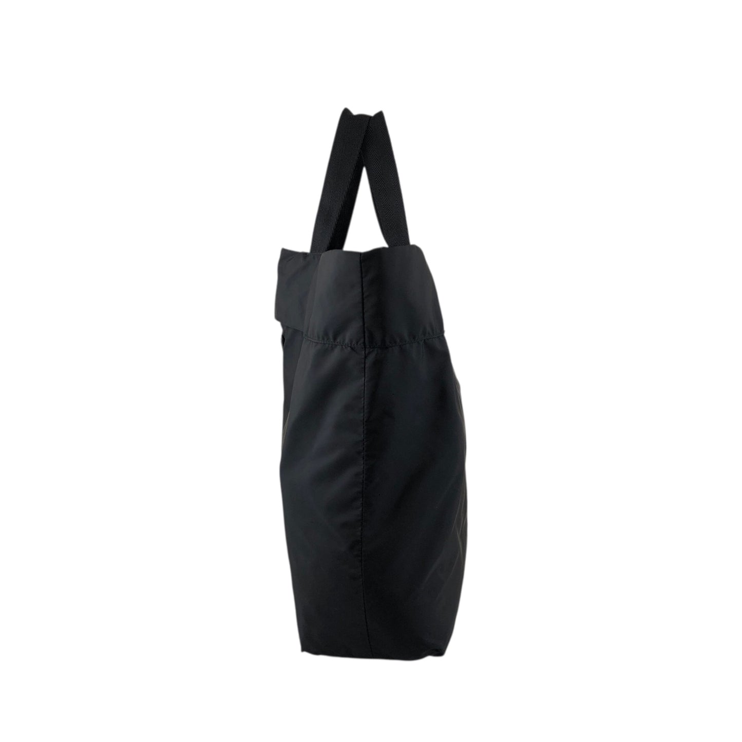 PRADA Tessuto Triangle Logo Handbag Black Vintage w5jss8